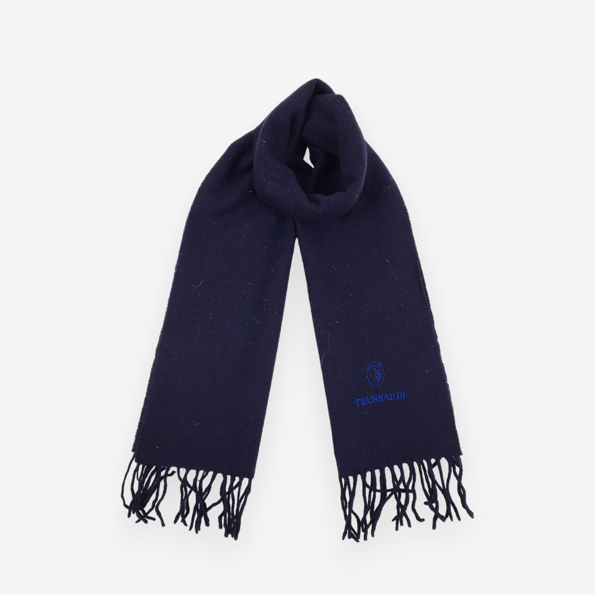 Vintage 90s Trussardi Scarf Muffler Wool Cashmere Scarves