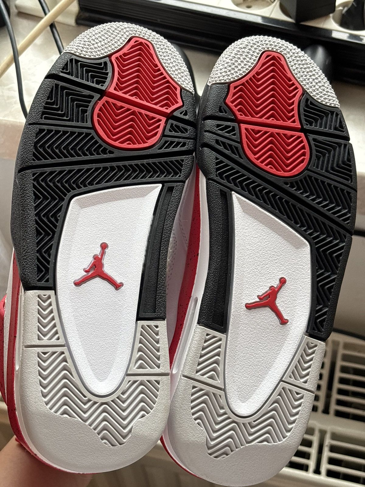 Jordan Brand Nike air Jordan 4 retro red cement 38.5 Size US 6 / EU 39 - 7 Thumbnail