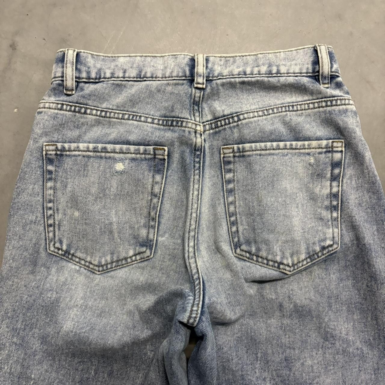 Vintage Crazy Vintage Y2K/2000s Baggy Wideleg Skater Light Blue Wash Denim Jeans! Size US 26 / EU 42 - 5 Thumbnail