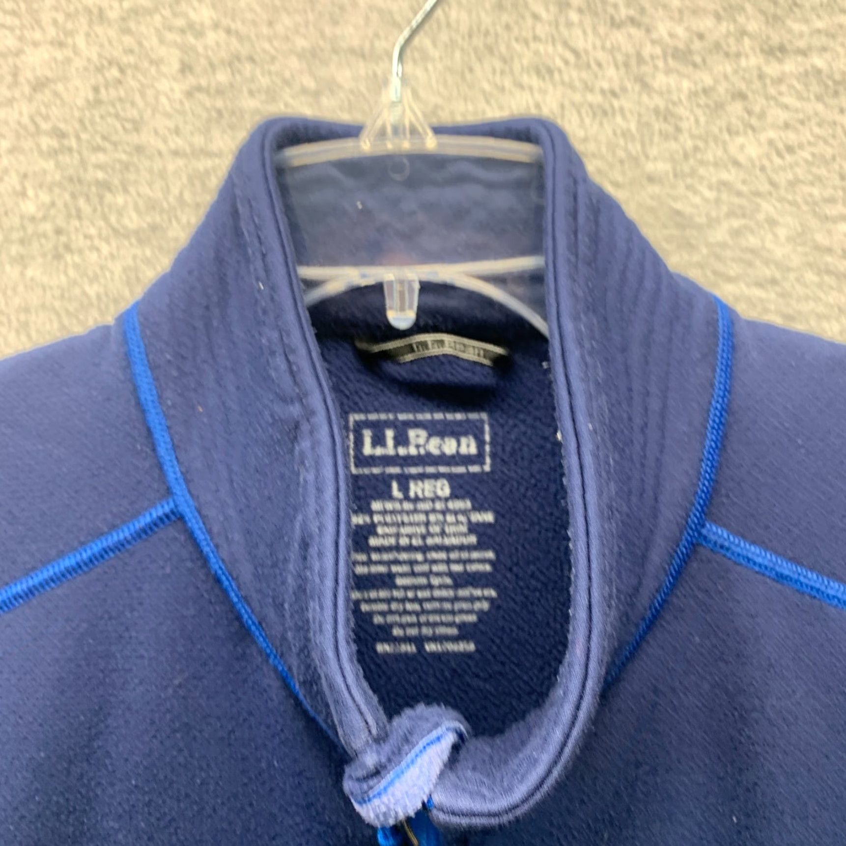 Vintage LL Bean Sweatshirt Adult Large Blue Fleece Winter Full Zip Mens Regular Size L Size US L / EU 52-54 / 3 - 4 Thumbnail