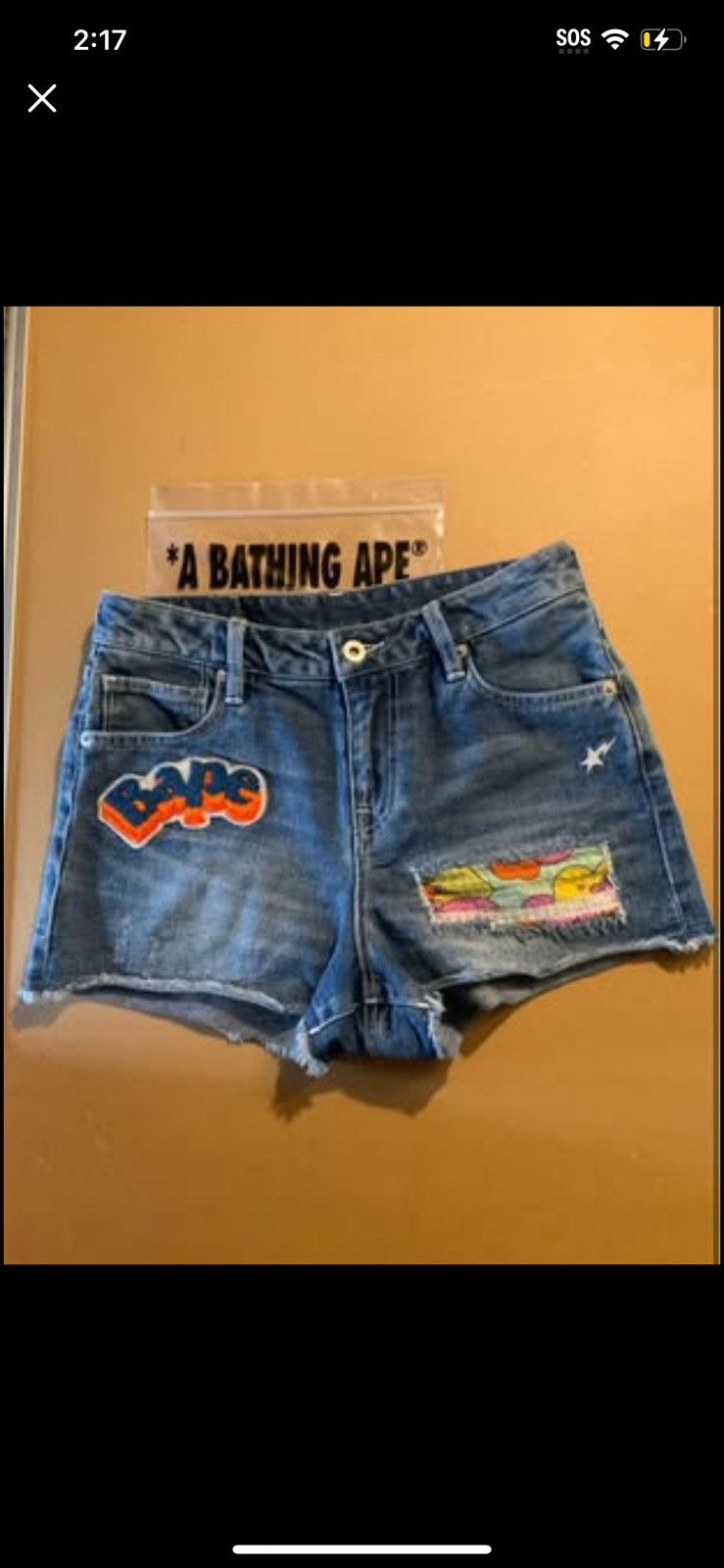 Bape Bape Jean shorts Size 27" / US 4 / IT 40 - 1 Thumbnail