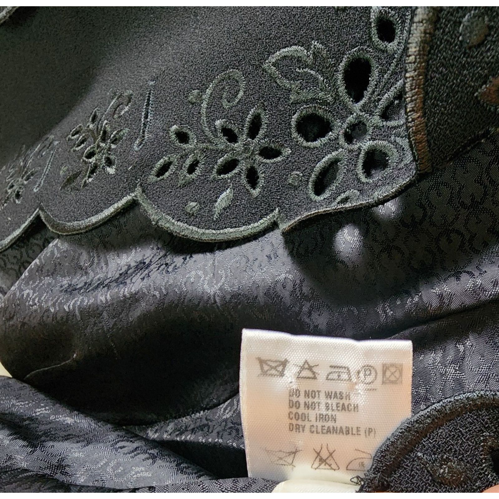 Escada Escada Scalloped Pant Suit Women Sz 12 Wool Black Embroidery Size XL / US 12-14 / IT 48-50 - 17 Thumbnail