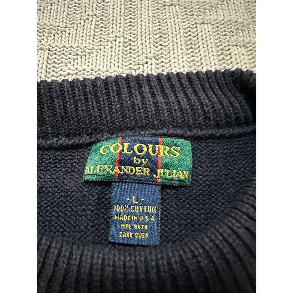 Alexander Julian Vintage Alexander Julian cotton crewneck sweater size L Size US L / EU 52-54 / 3 - 4 Thumbnail