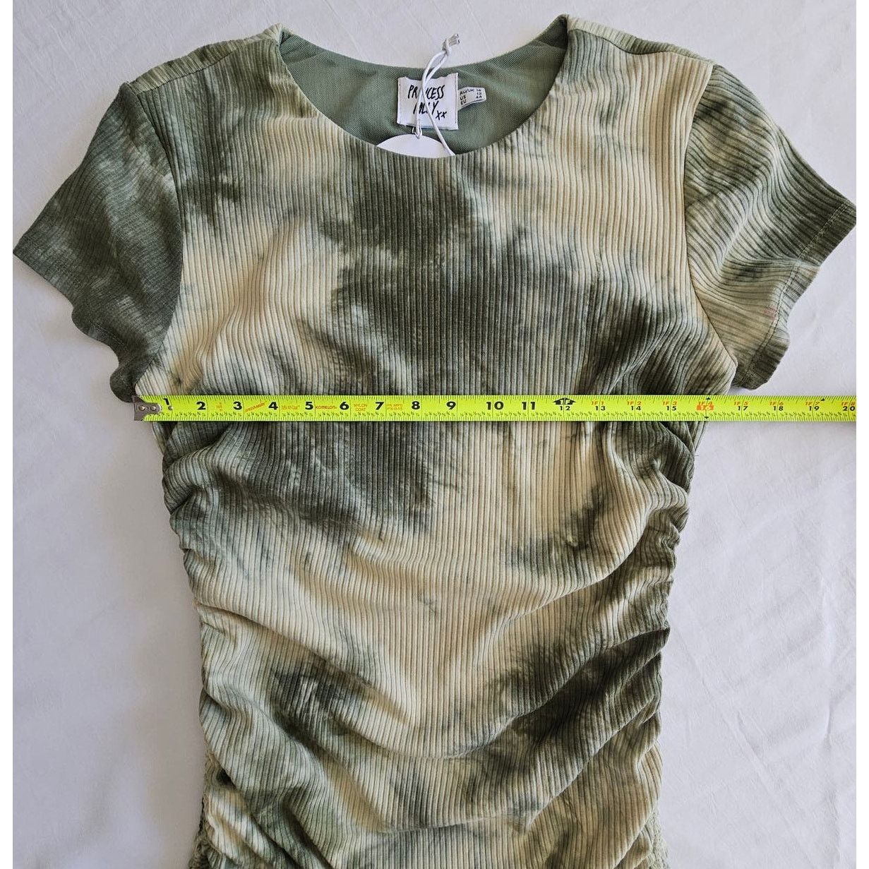PRINCESS POLLY Princess Polly Green Keana Tie Dye Mini Dress US 12/ AU 16 Size XL / US 12-14 / IT 48-50 - 7 Thumbnail