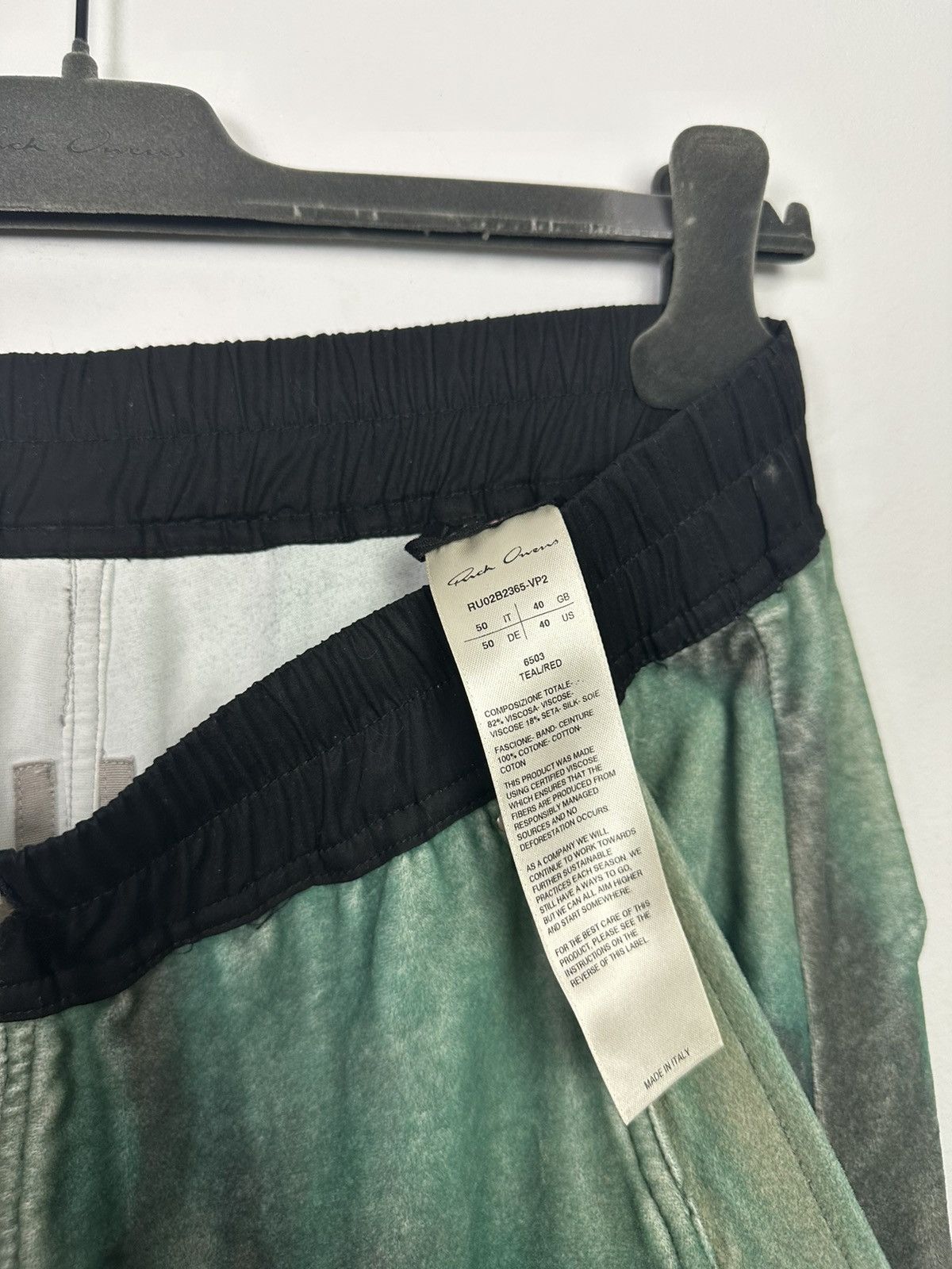 Rick Owens FW22 ‘STROBE’ Velour Pajama Bela Trousers Size US 34 / EU 50 - 9 Thumbnail