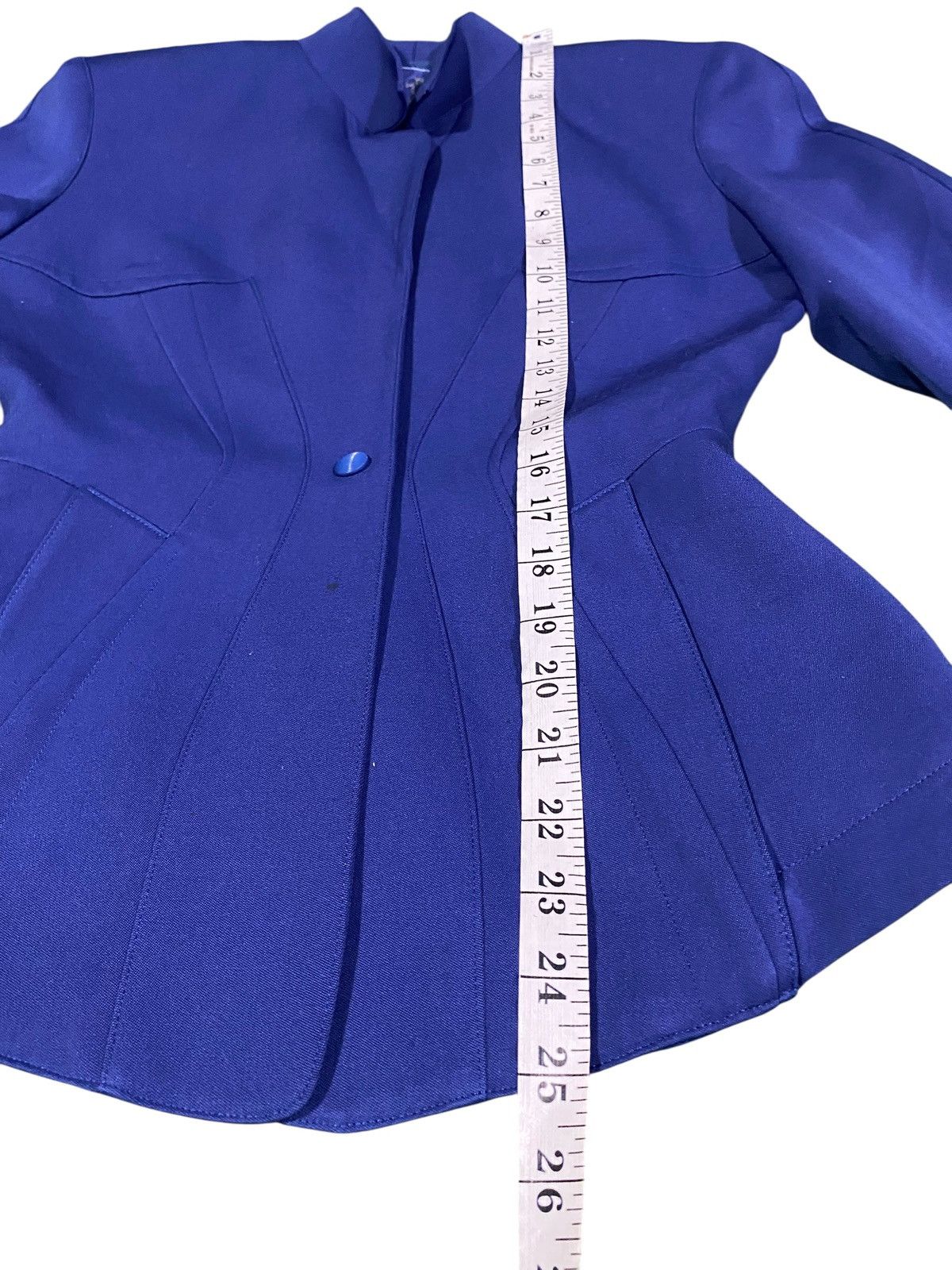 Thierry Mugler Vtg Runway 80s Thierry Mugler Hourglass Peplum PowerBlazer Size ONE SIZE - 10 Thumbnail