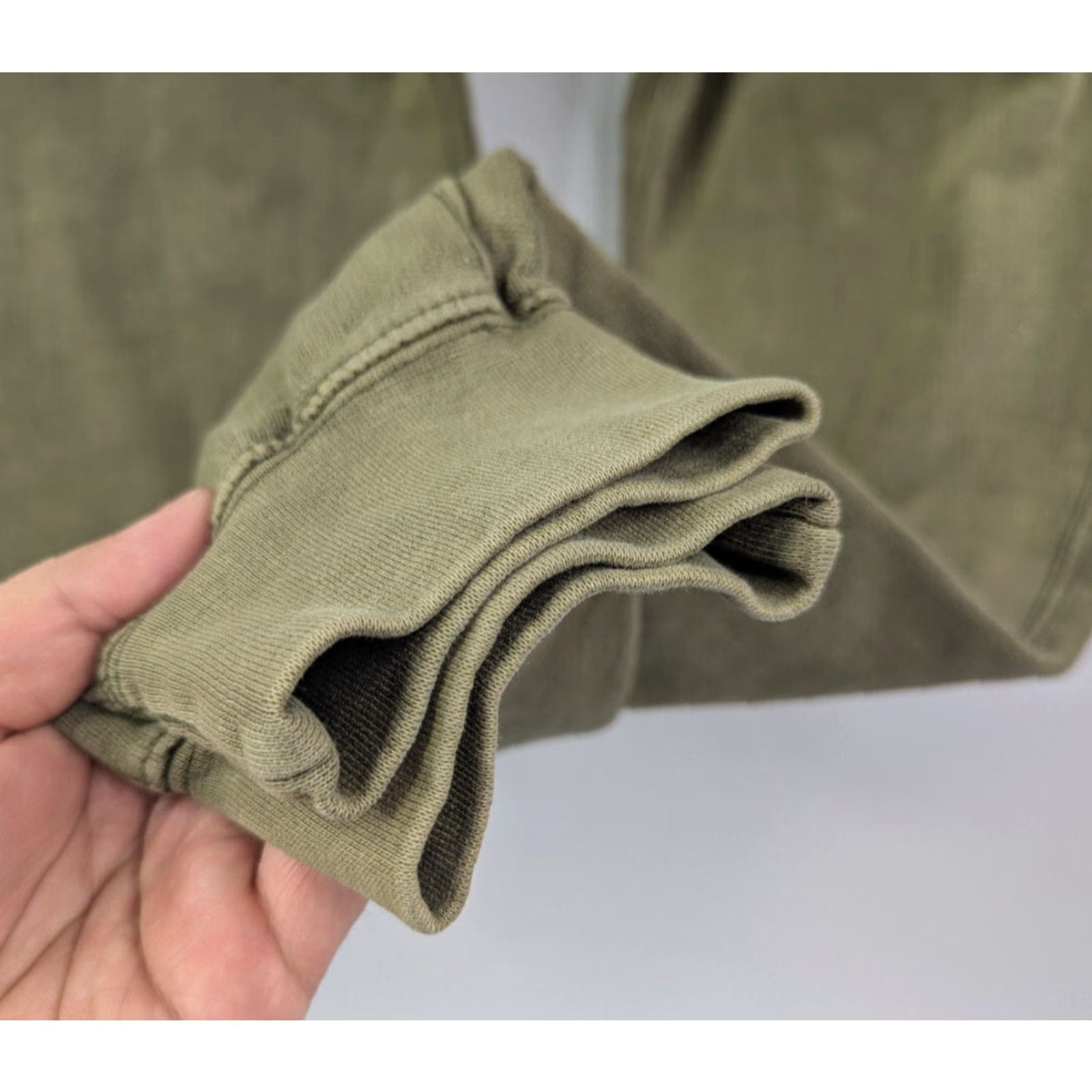 Vintage VINTAGE Rebirth Green Sweatpants Joggers Drawstring Elastic Waist Size Small 100% Cotton Women Pants S Green Sweatpants 90s Size 28" / US 6 / IT 42 - 3 Thumbnail