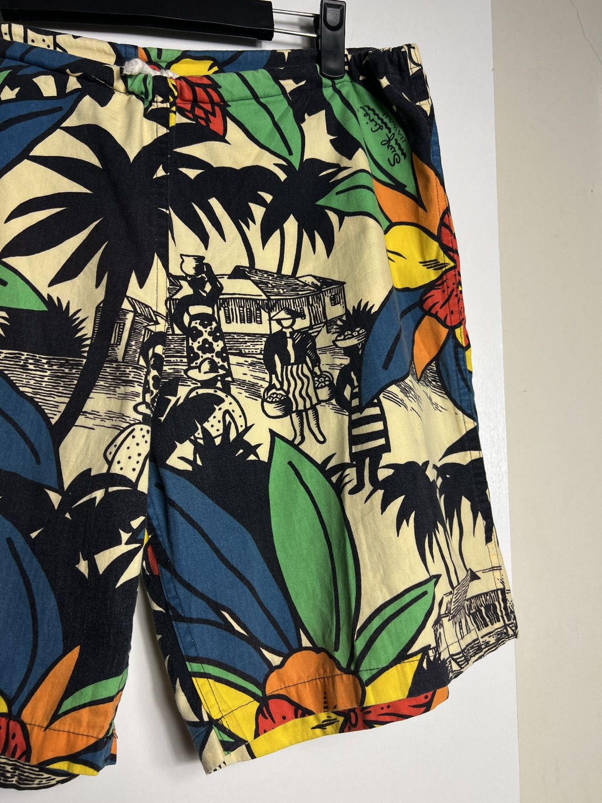 Vintage 🔥🔥🔥Jams Surfline Hawaii Fullprint Short Pant Made in Usa Size US 34 / EU 50 - 4 Thumbnail