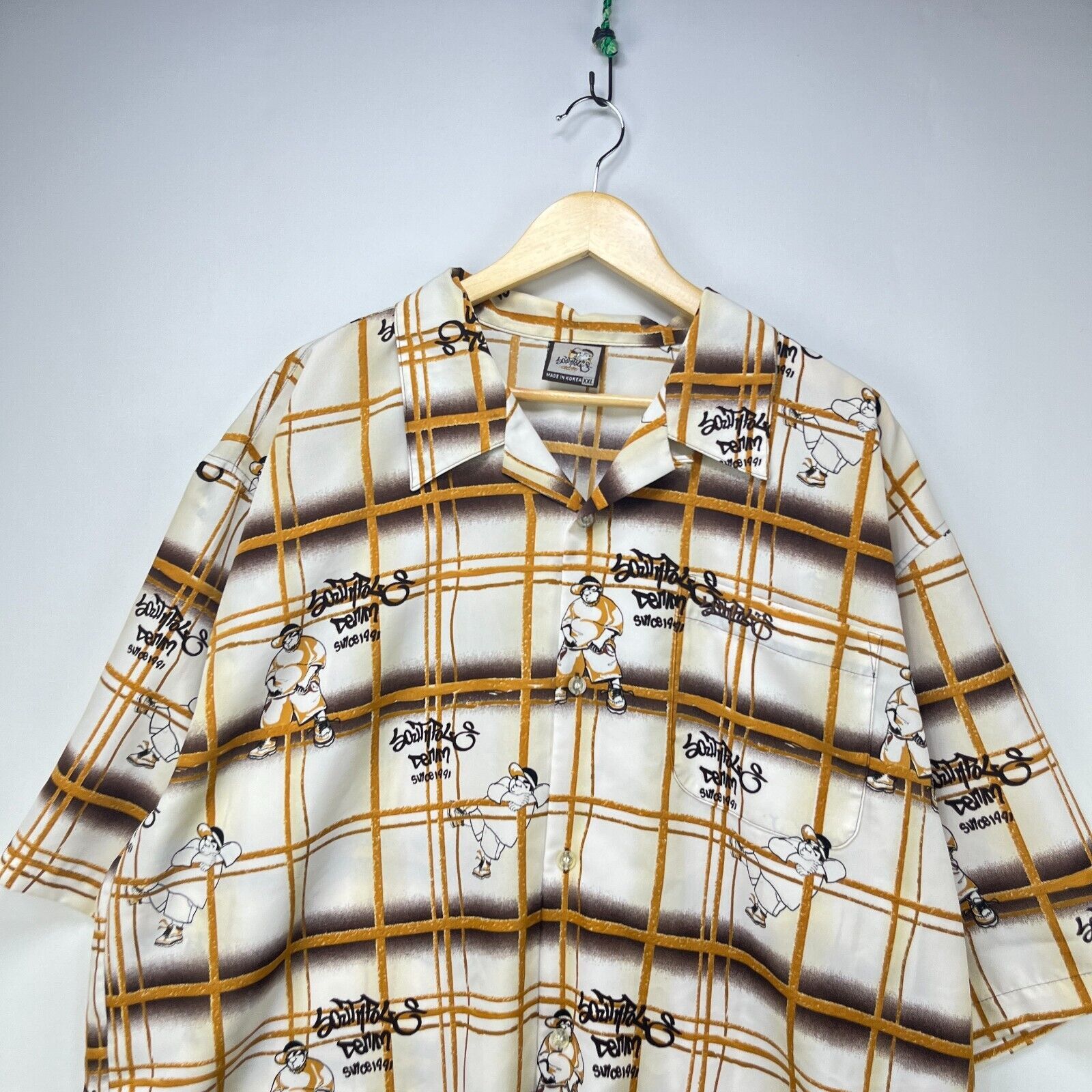 Southpole × Vintage Vintage Y2K South Pole Baggy Button Shirt Hip Hop 2XL Skater Size US XL / EU 56 / 4 - 2 Thumbnail