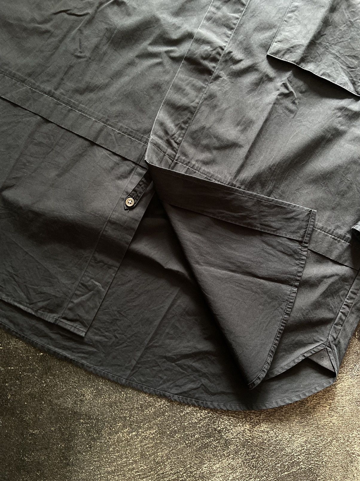 Designer × Jil Sander × Uniqlo JIL Sander X Uniqlo Oversized Shirt Black Size US L / EU 52-54 / 3 - 5 Thumbnail