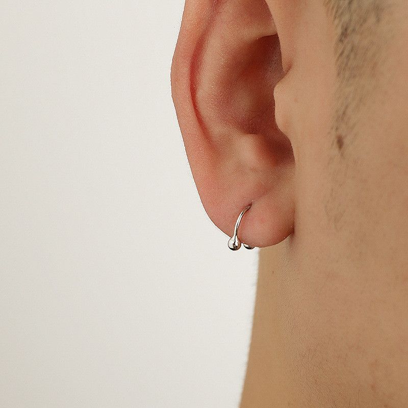 Jewelry × Sterling Silver Future Earrings One Pairs Chrome Jewelry Size ONE SIZE - 2 Thumbnail