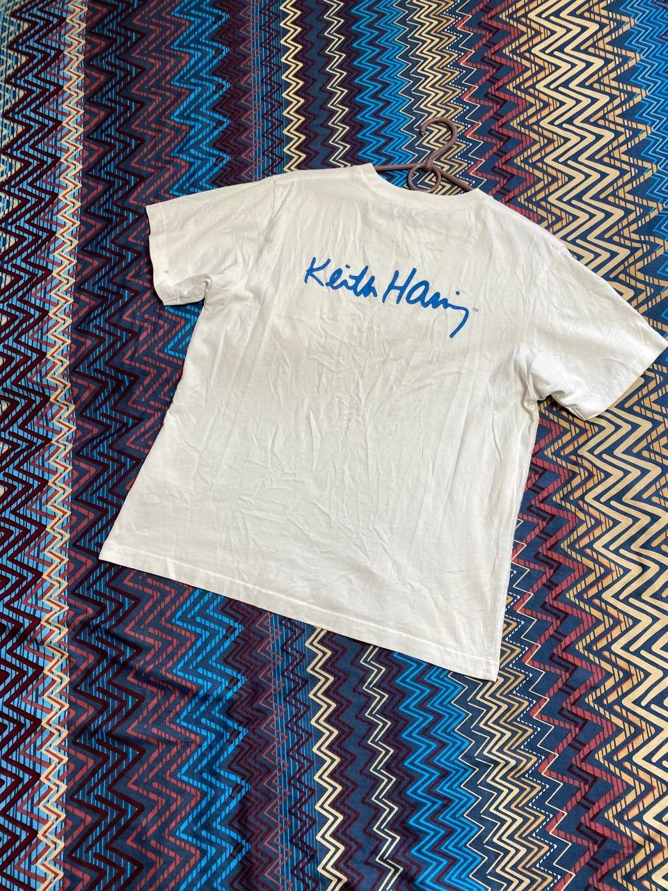 Uniqlo Streetwear T-Shirt Uniqlo x Keith Haring logo Y2K Vintage Size US L / EU 52-54 / 3 - 15 Thumbnail