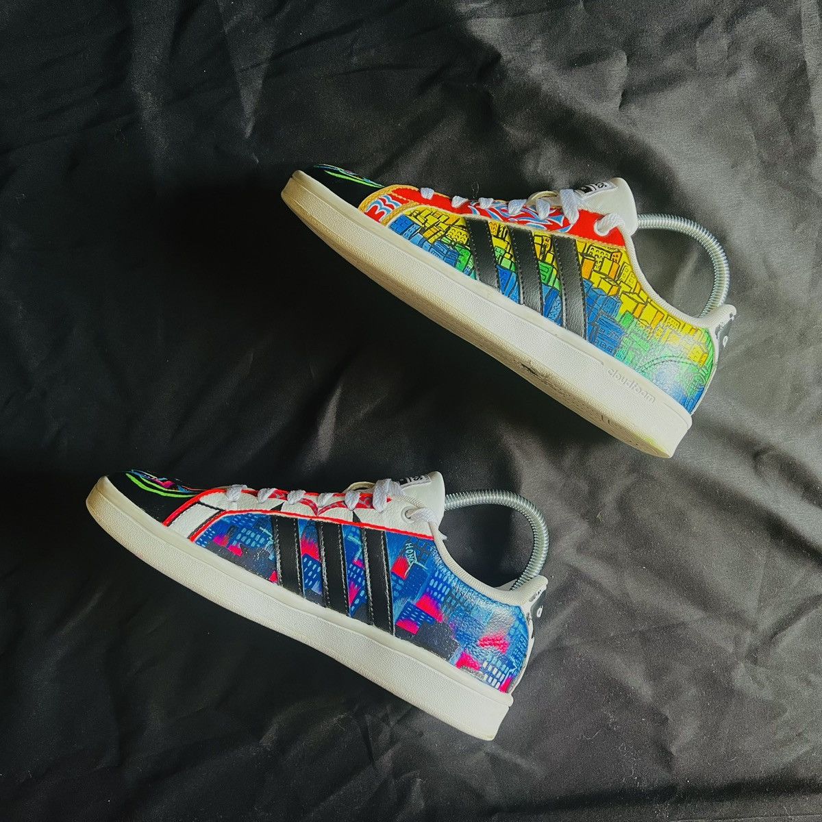 Adidas Thrifted & CUSTOMIZED - Across the Spiderverse Adidas Size US 7 / IT 37 - 3 Thumbnail
