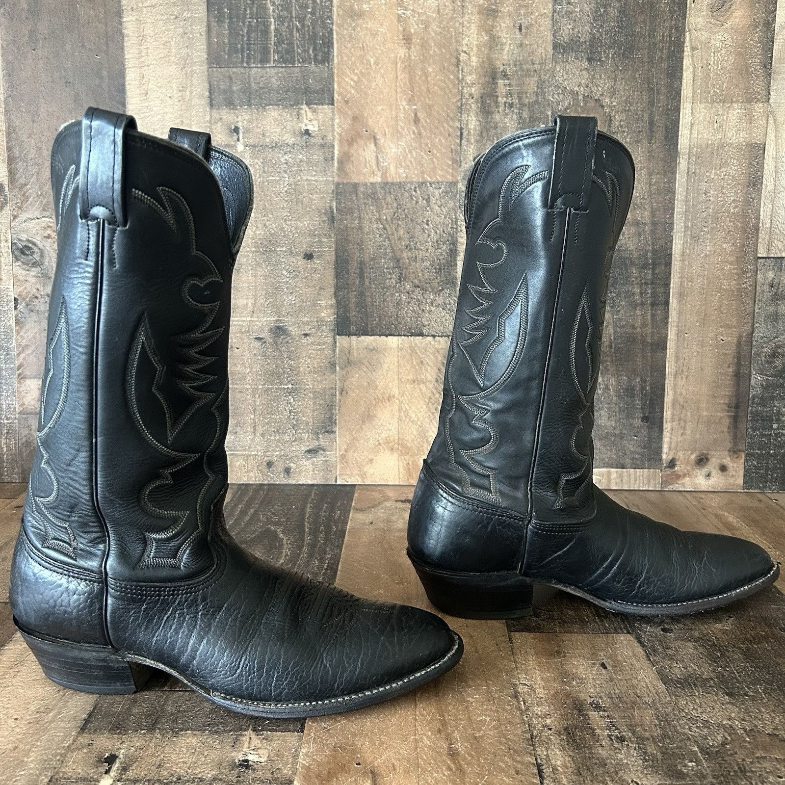 Larry Mahan Larry Mahan Vintage Bullhide Cowboy Boots Mens 11 B Size US 11 / EU 44 - 11 Thumbnail