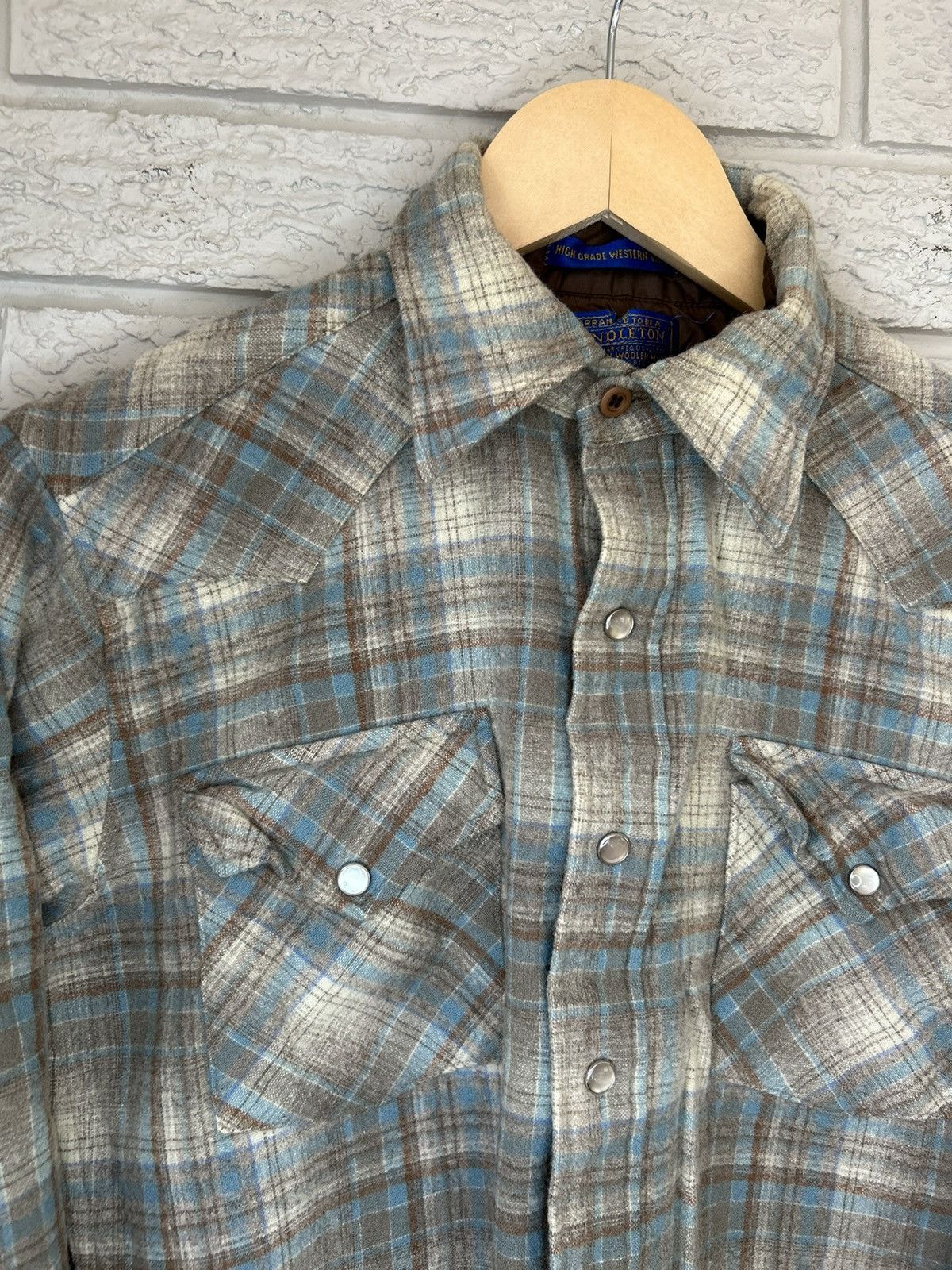 Pendleton Vintage 70s Pendleton Wool Western Pearl Snap Button Up Size US S / EU 44-46 / 1 - 3 Thumbnail
