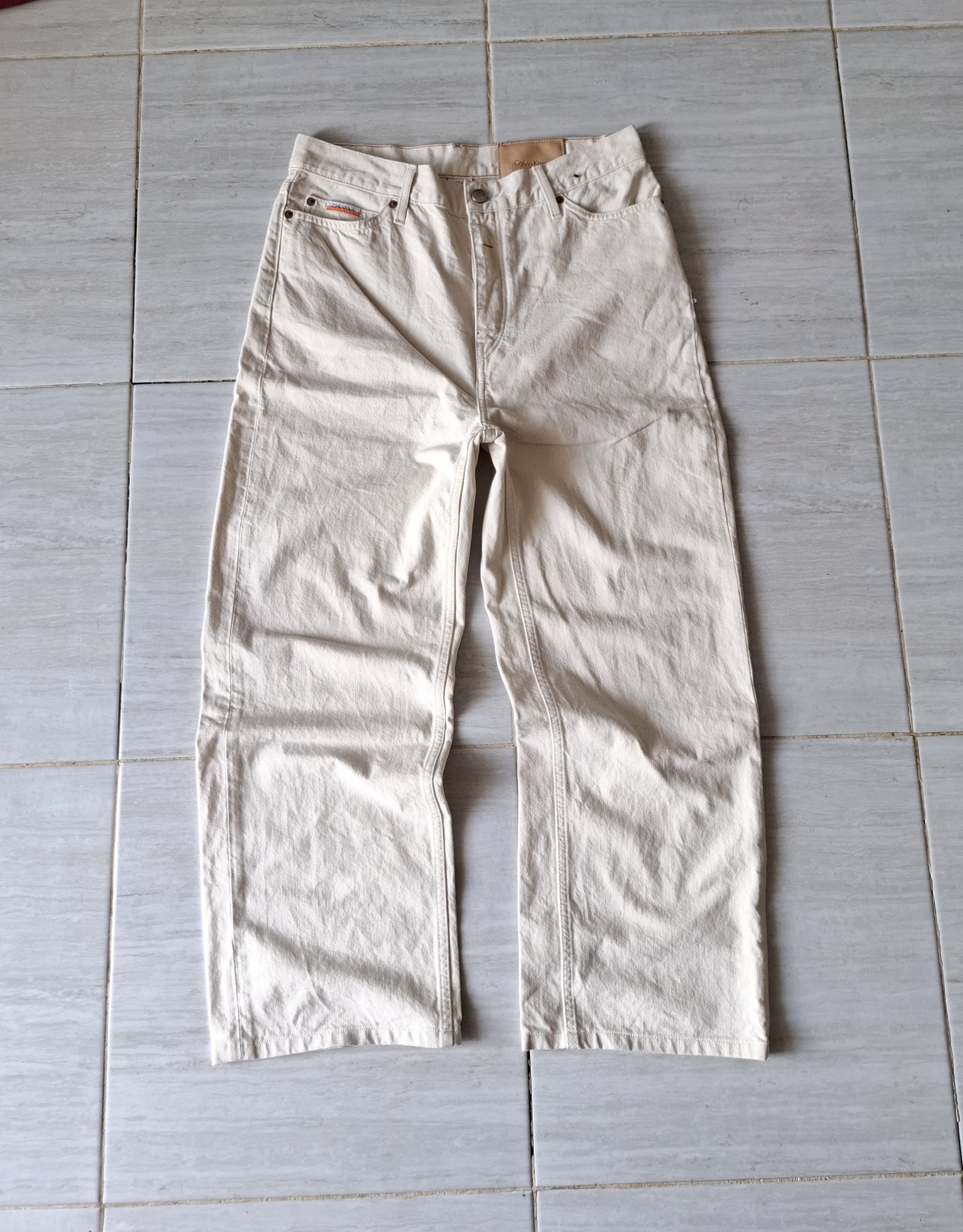 Calvin Klein Calvin Klein x heron Preston broken white jeans Size US 31 - 3 Thumbnail