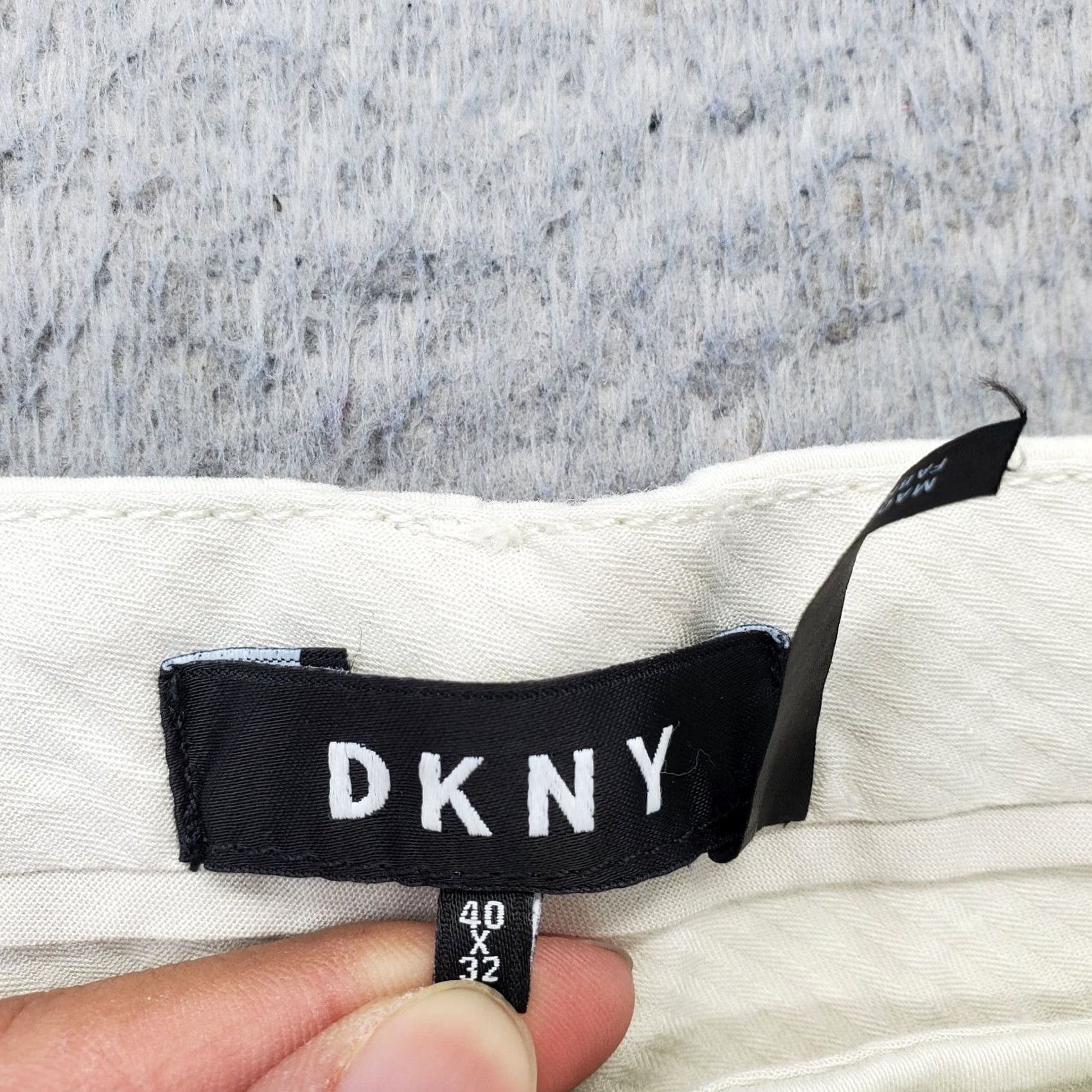 DKNY DKNY Mens Bedford Pants Tan Stretch Slash Pocket Straight Leg Size 40 Inseam 31.25" Flat Front Casual Khakis Size US 40 / EU 56 - 7 Thumbnail