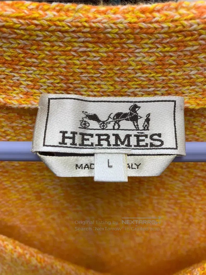 Hermes Hermes 100% Cashmere Sweater Jacket, Cardigan Size US L / EU 52-54 / 3 - 2 Thumbnail
