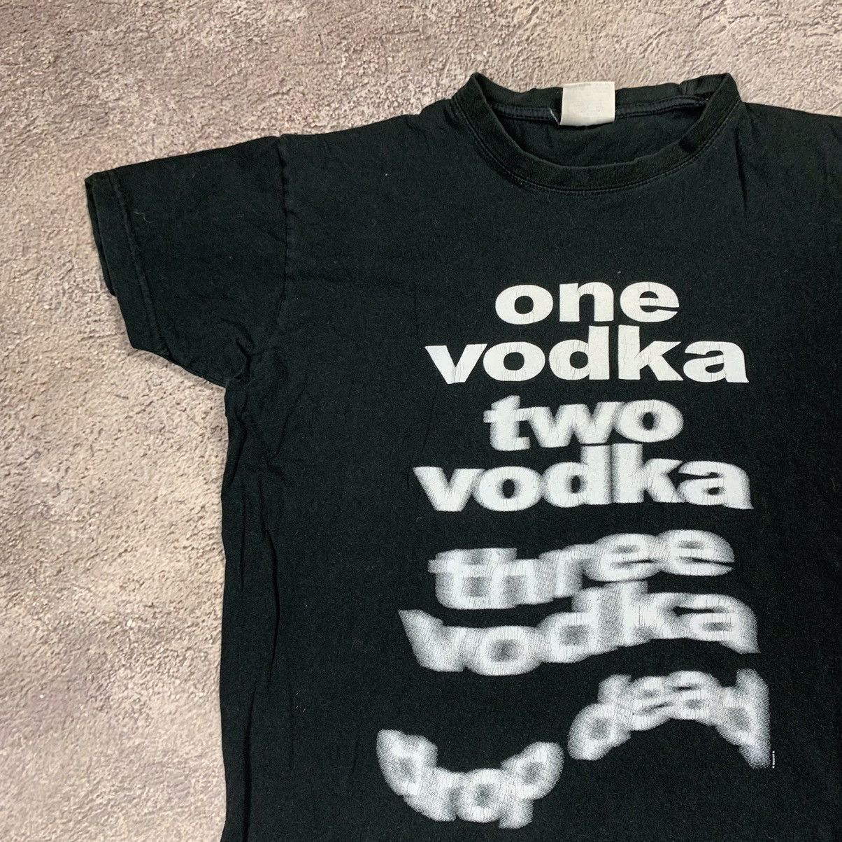 Vintage Vintage Y2K Graphic Tee Vodka Funny Print Streetwear Slim S Size US S / EU 44-46 / 1 - 3 Thumbnail