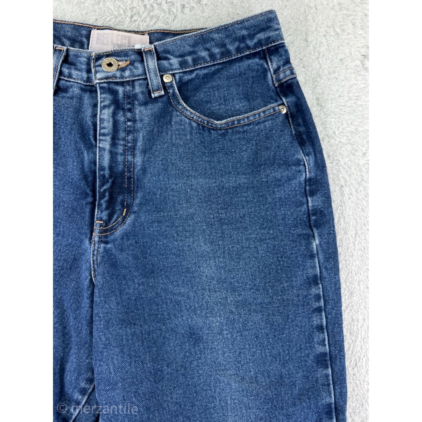 Denime Reflect Reflect Women’s Denim Jeans Pants Straight Leg Medium Wash Blue Cotton Size 8 Size 30" / US 8 / IT 44 - 7 Thumbnail