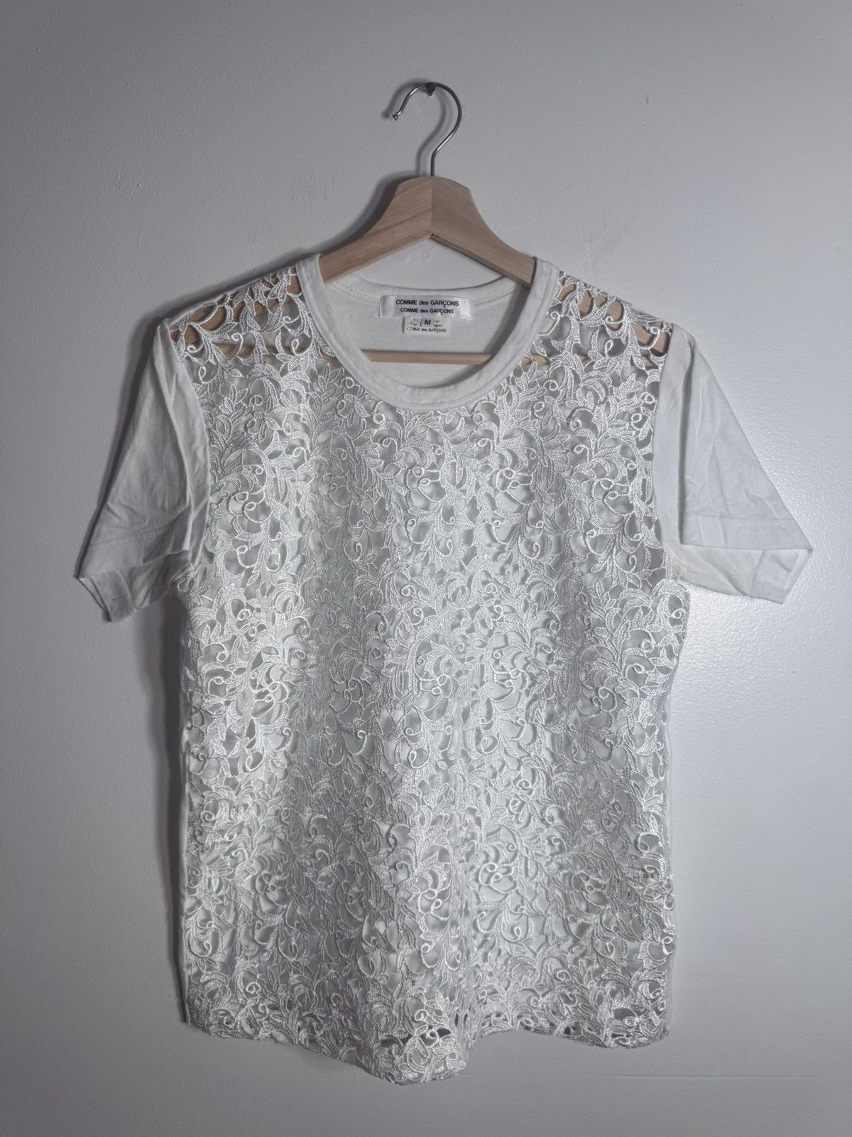 Comme des Garcons 2021 Comme des Garcons lace front tee Size US M / EU 48-50 / 2 - 1 Thumbnail