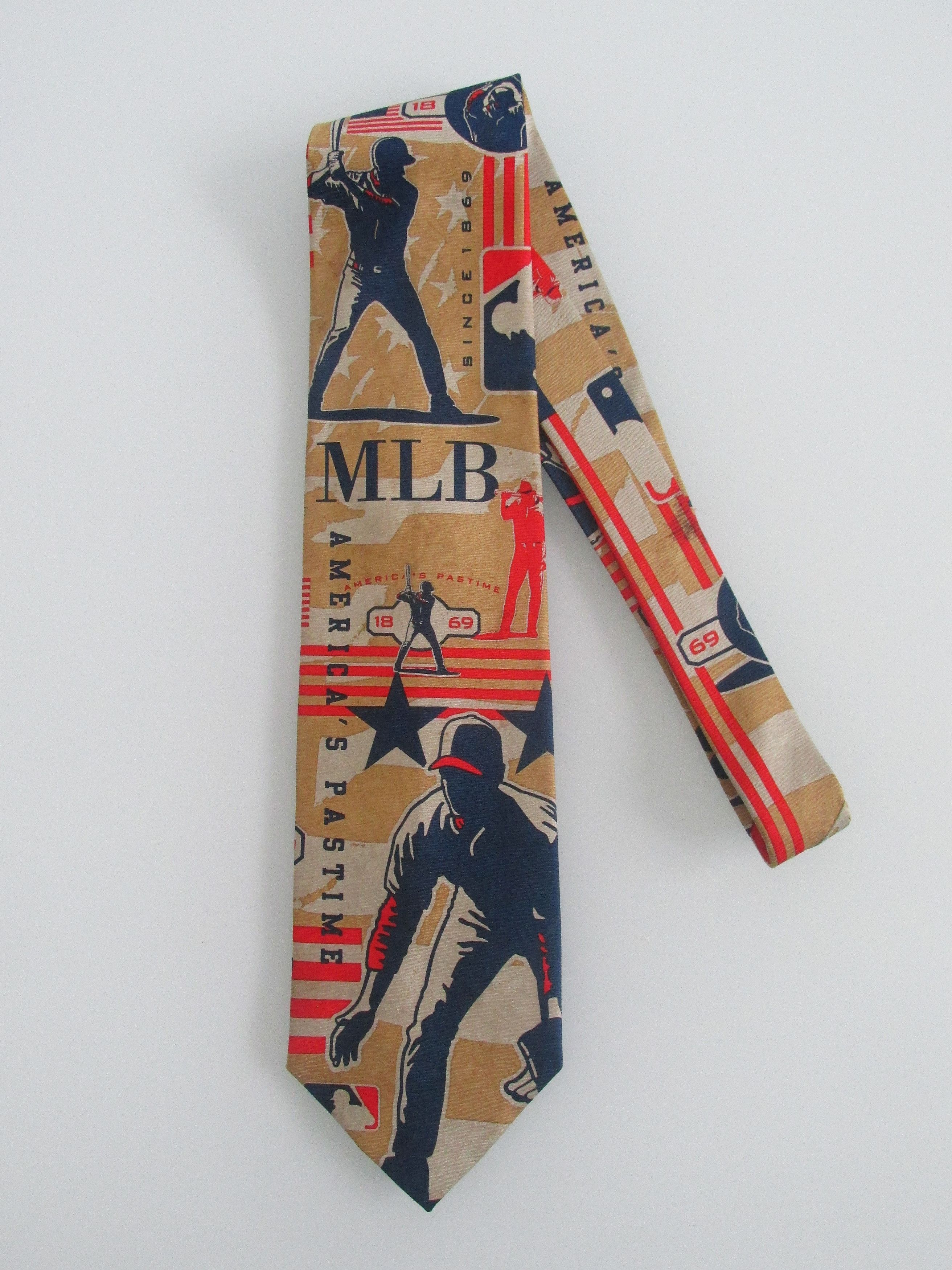 Ralph Marlin MLB Baseball Men's Tie Size ONE SIZE - 1 Thumbnail