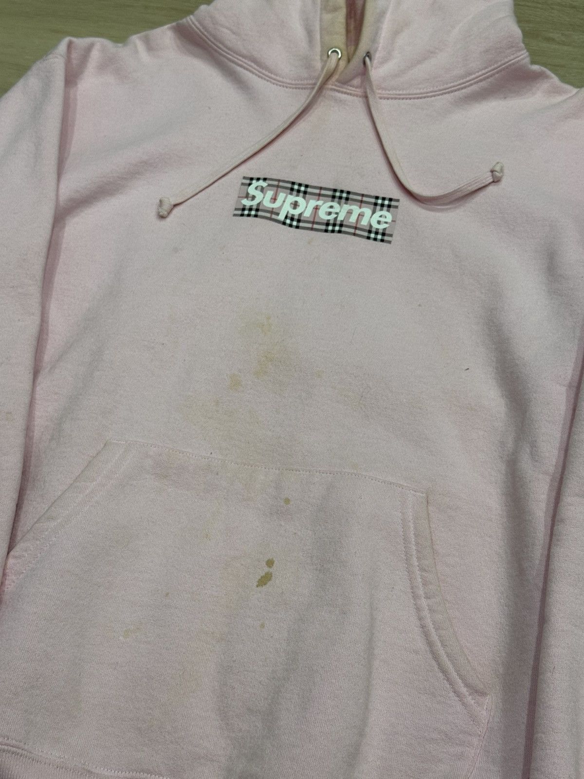 Burberry × Supreme Supreme/Burberry Box Logo Hoodie Size US M / EU 48-50 / 2 - 7 Thumbnail