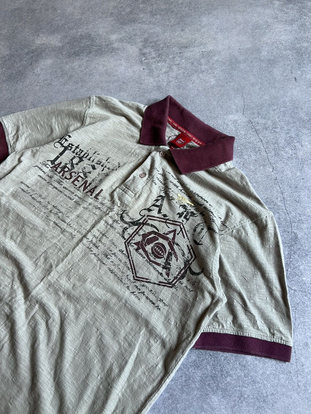Vintage Vintage Arsenal Polo shirt all print shirts mens Size US M / EU 48-50 / 2 - 2 Thumbnail