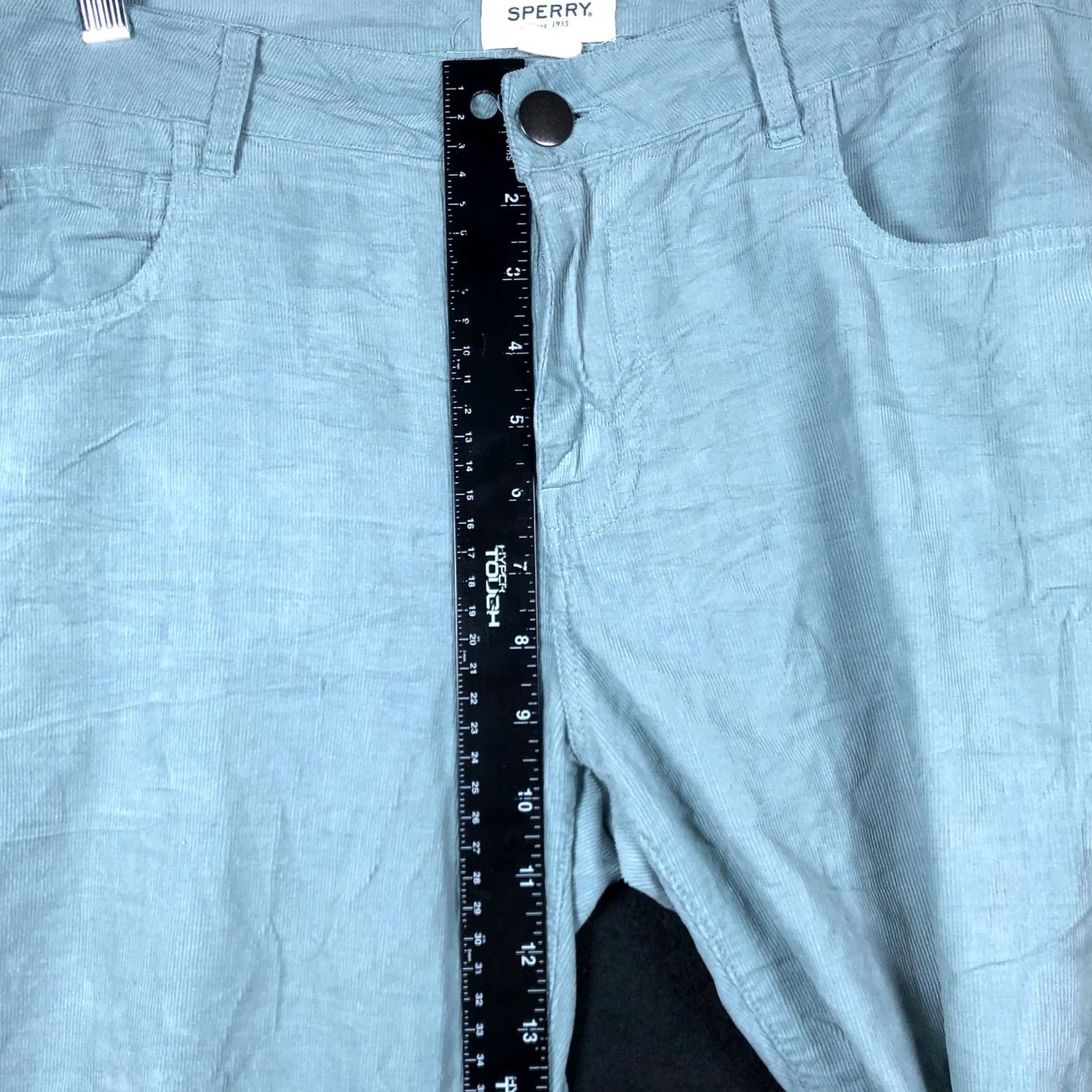 Sperry Sperry Jeans Light Blue Corduroy Mid Rise Straight 100% Cotton 28 Womens Denim Regular 5-Pocket Design Mid Rise Corduroy Straight Jeans Womens 28 Size 25" / US 0 / IT 36 - 7 Thumbnail