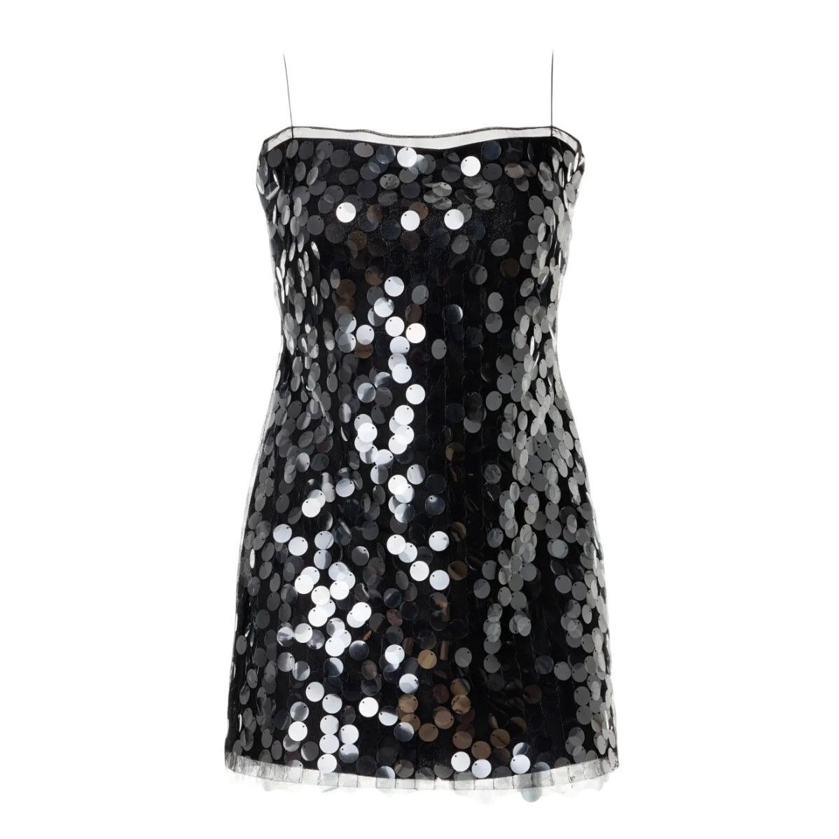 16Arlington 16ARLINGTON Fia Sequin Mini Dress in Black, Size US 12 Size XL / US 12-14 / IT 48-50 - 1 Thumbnail