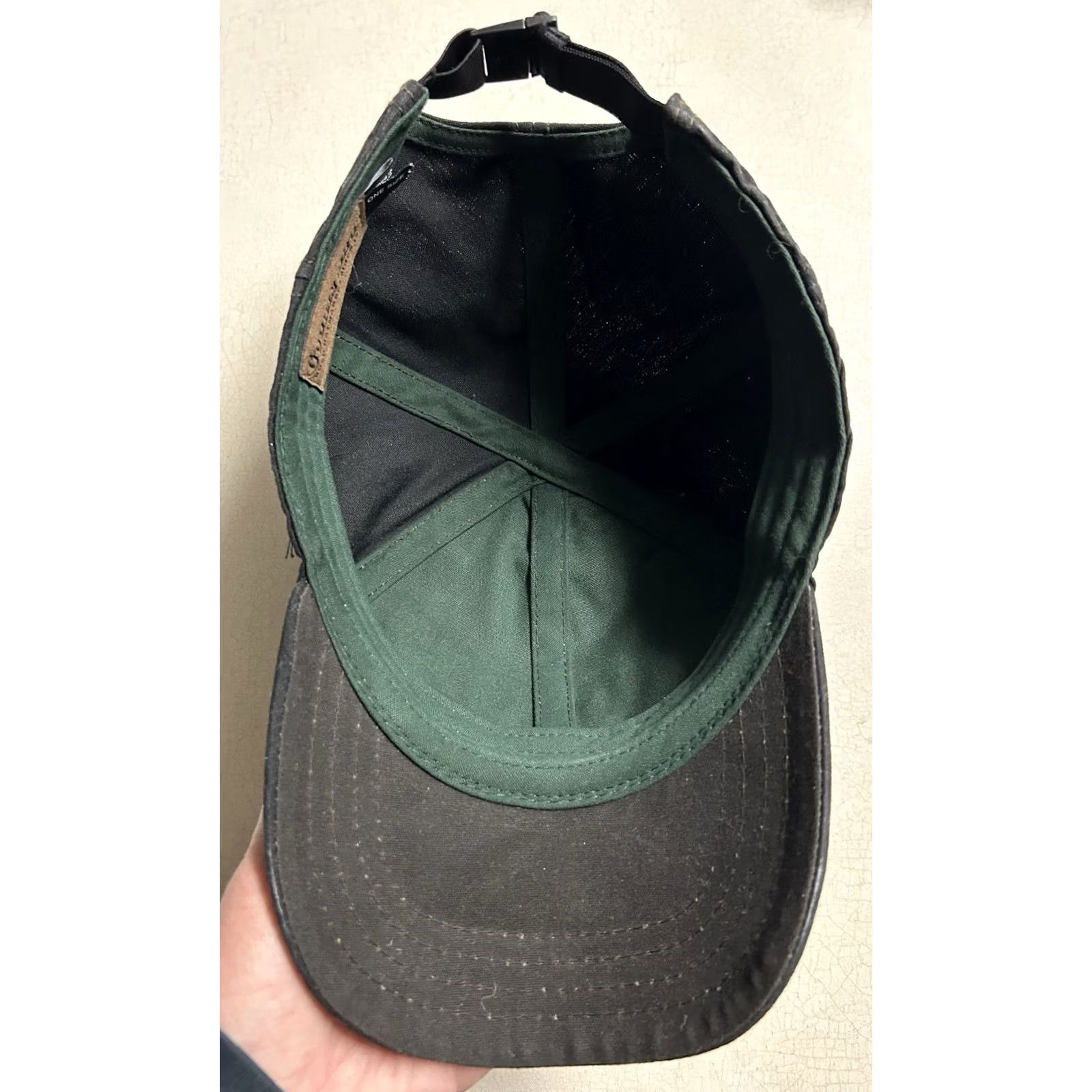 Goorin Bros. VINTAGE Goorin Bros Grenadier 6 Panel Waxed Cotton Adjustable Strapback Musky Pike Hat Men Size ONE SIZE - 7 Thumbnail