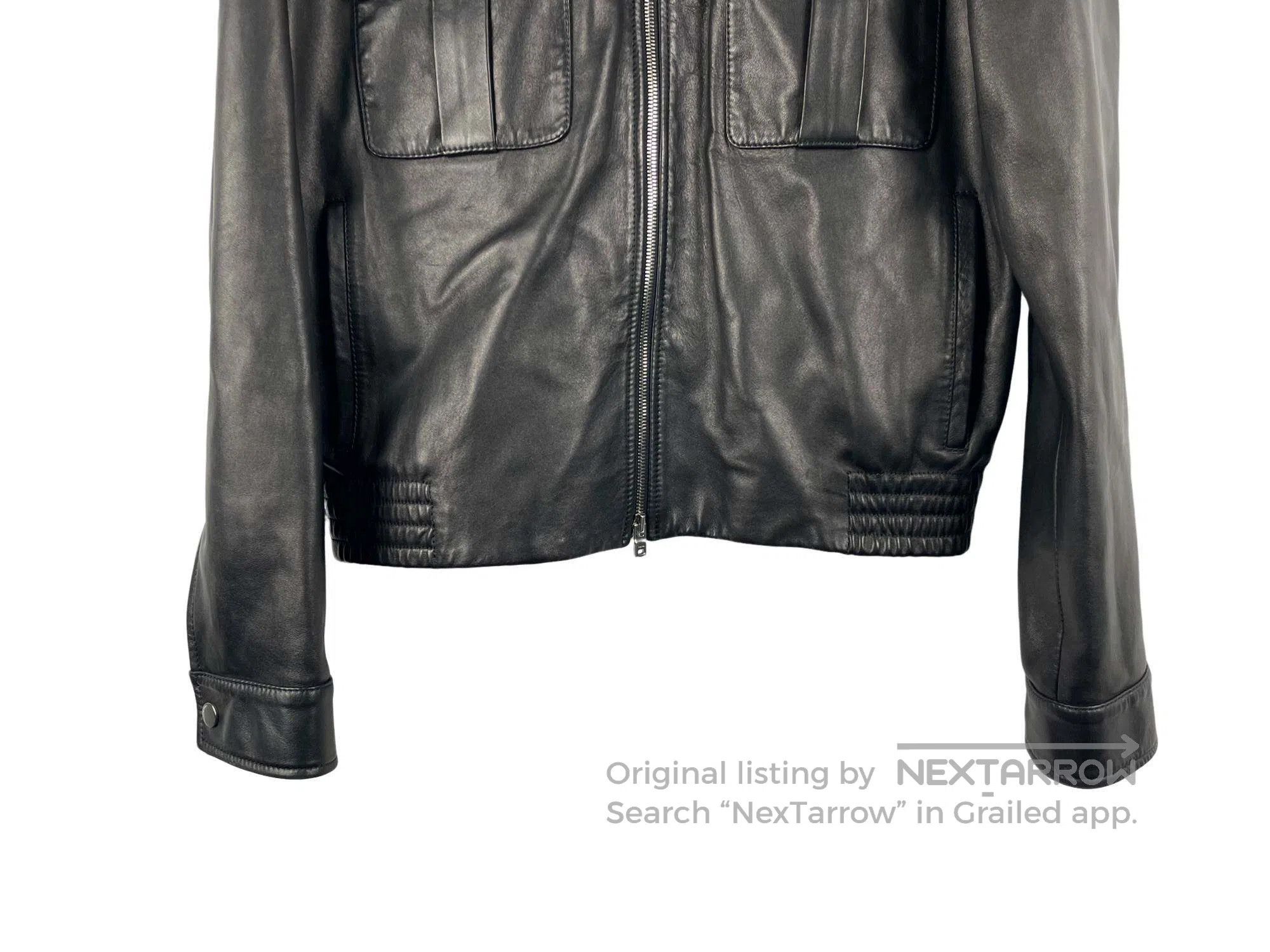 Amiri Amiri Logo Zipper Leather Jacket Size US M / EU 48-50 / 2 - 4 Thumbnail