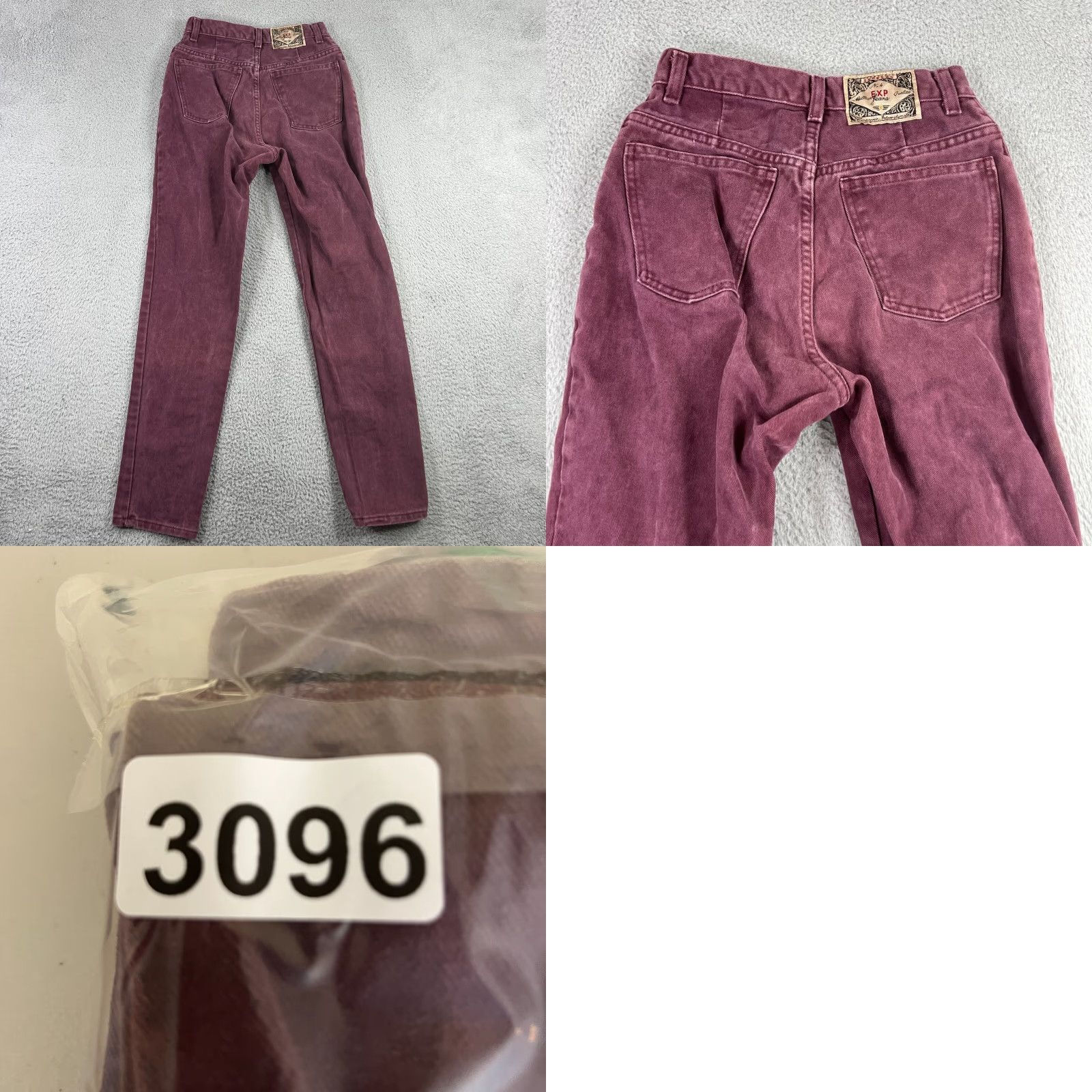 Express VINTAGE Express Jeans Womens 6 Purple 80s Tapered High Rise Mom Pants Size 28" / US 6 / IT 42 - 8 Thumbnail
