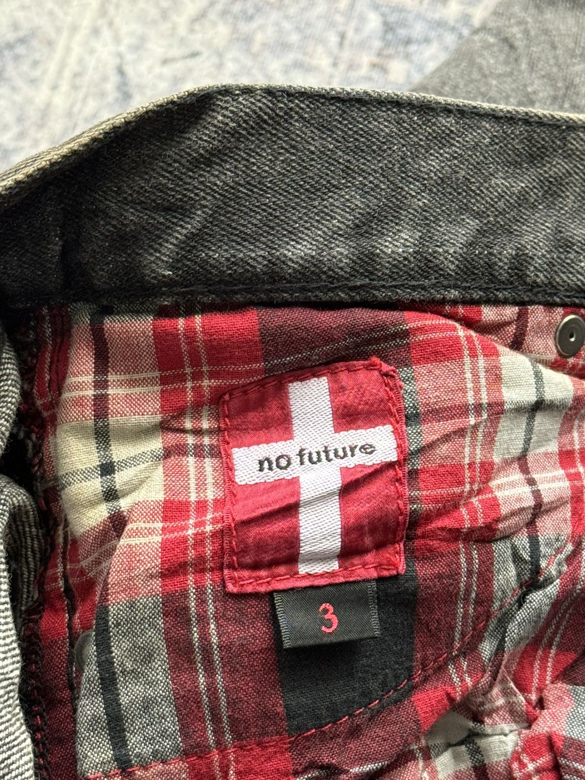 No Future No Future Skull Punk Riot Poem Denim Pants / ifsixwasnine Size US 31 - 11 Thumbnail