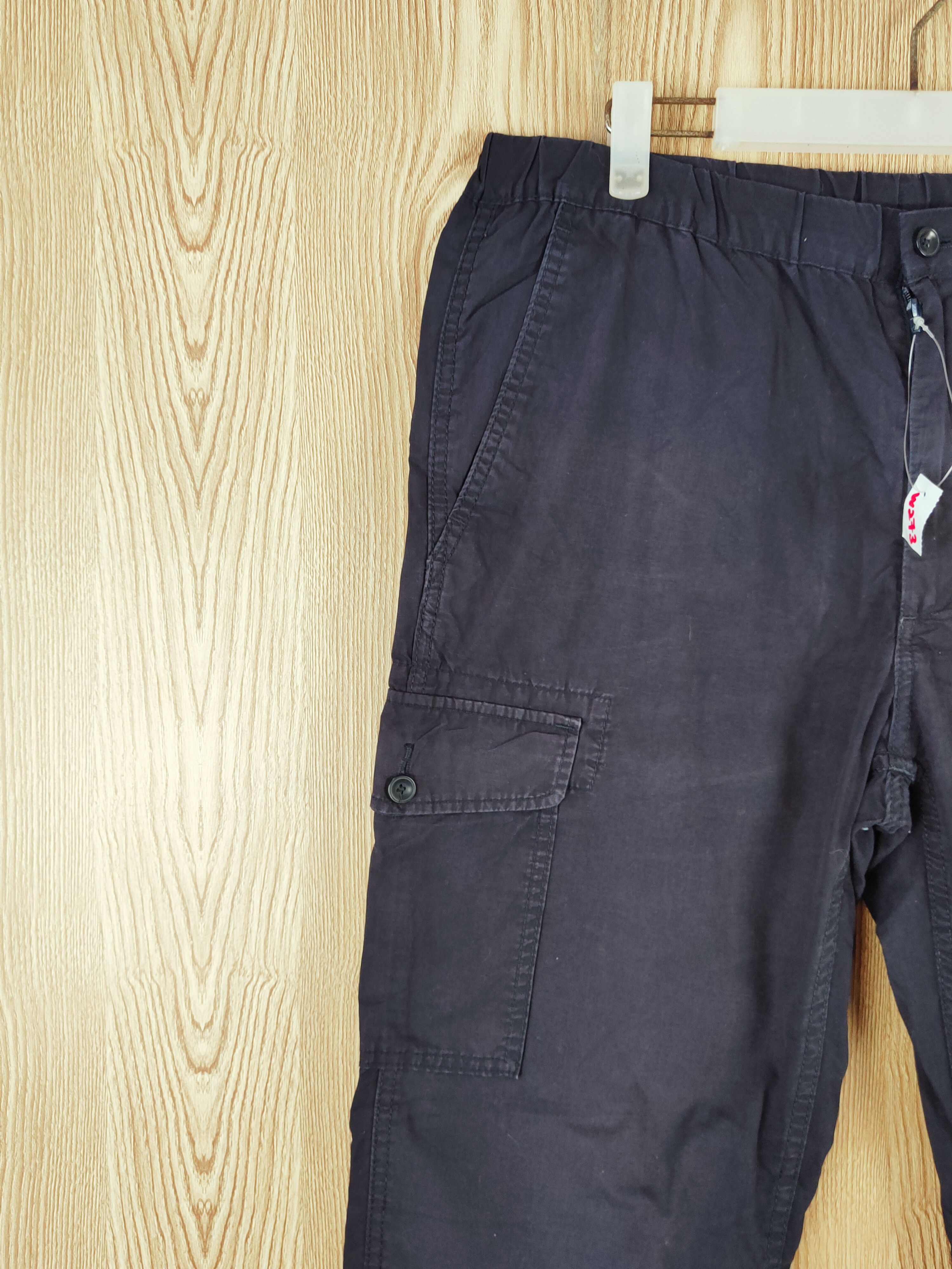 Japanese Brand Uniqlo Dark Blue Multipocket Tactical Cargo Pants #W273 Size US 34 / EU 50 - 3 Thumbnail