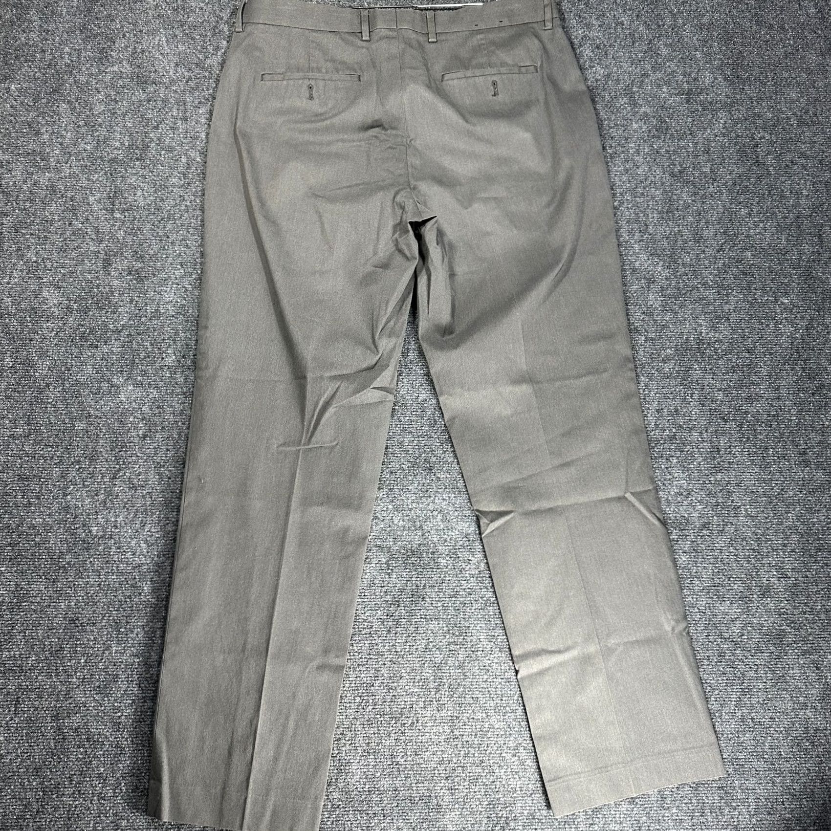 Express Express Pants 34 Gray Stretch Flat Front Pockets Straight Leg Mens Pants Size US 34 / EU 50 - 5 Thumbnail