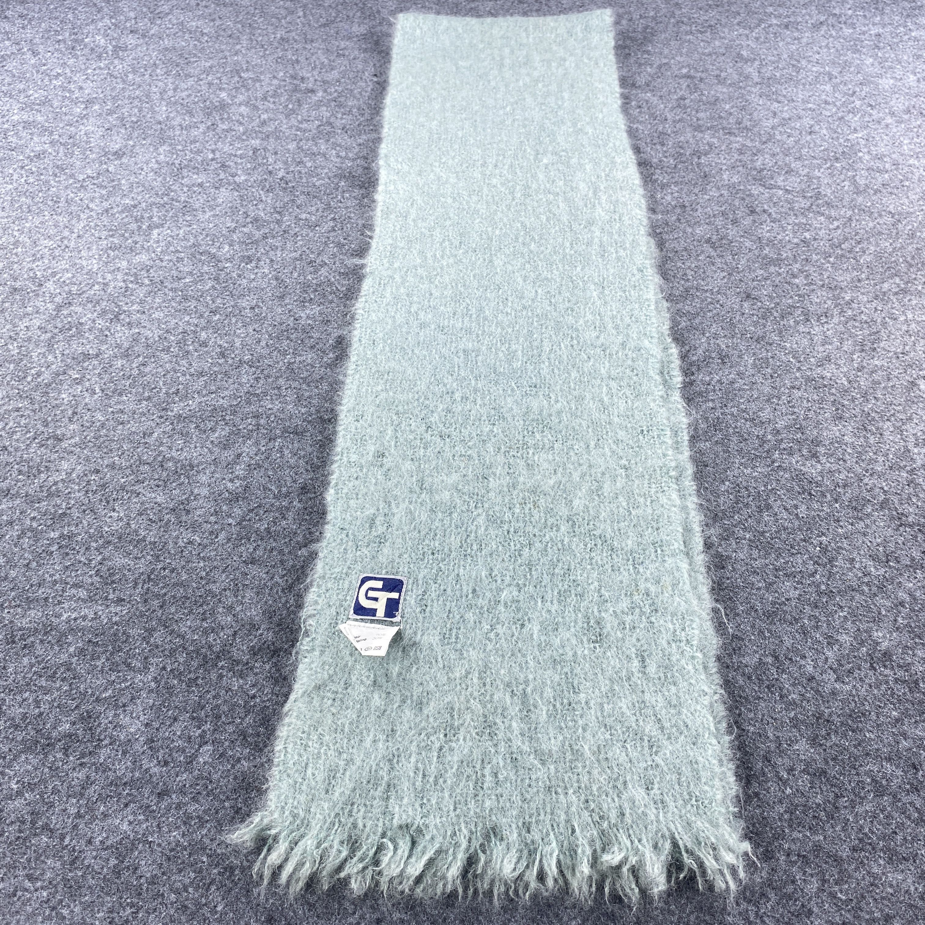 Vintage MOHAIR Scarf # Muffler # Neckwear # D472 Size ONE SIZE - 3 Thumbnail