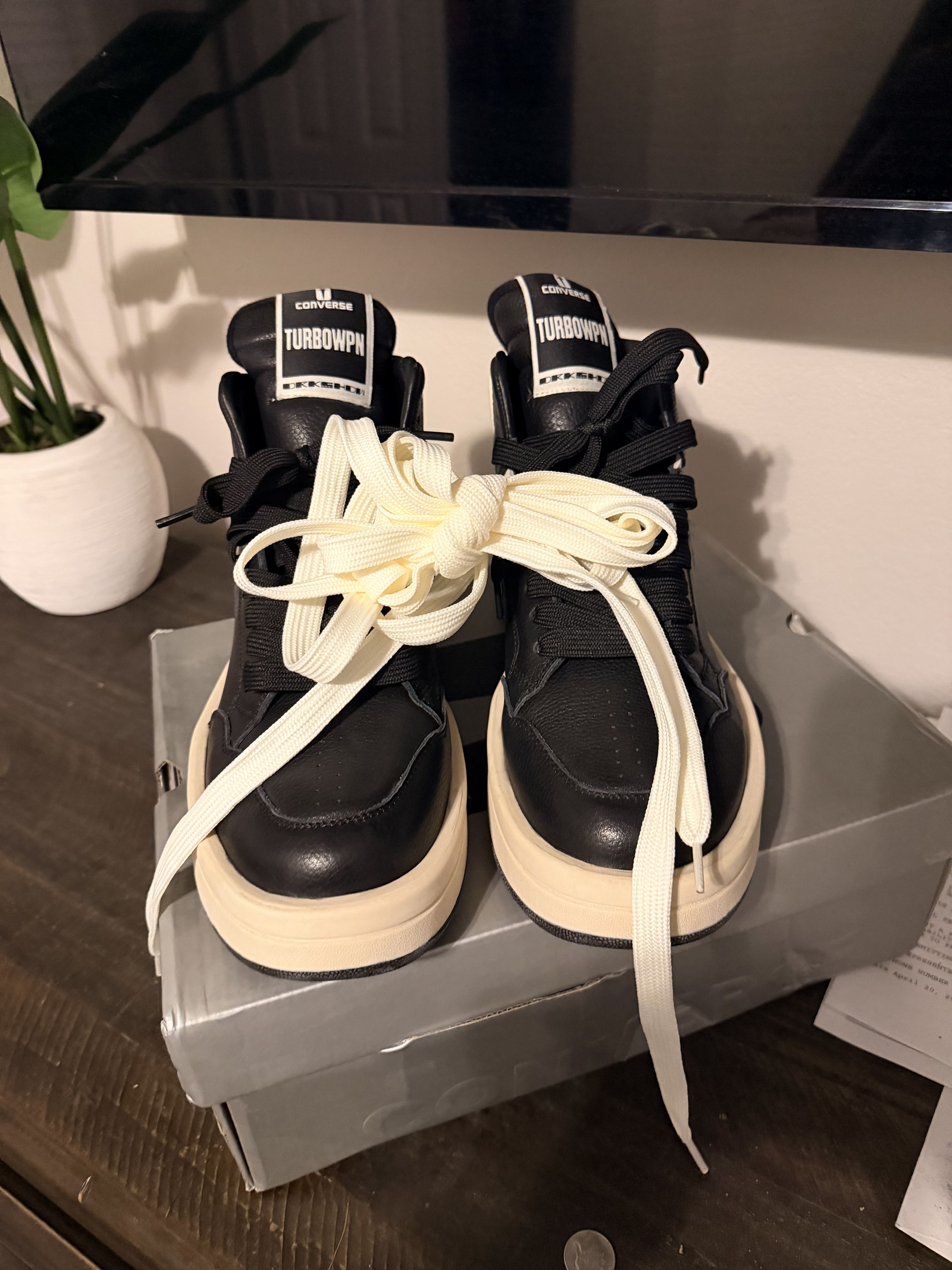 Rick Owens Rick Owen’s Collab with converse Size US 10 / EU 43 - 6 Thumbnail