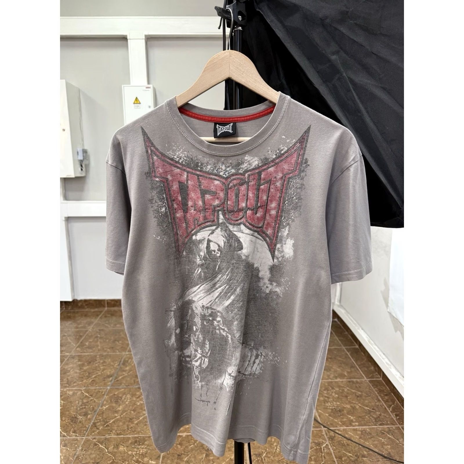 Tapout Tapout Grim Reaper T-Shirt MMA Fight Y2K Affliction Style Gray M Mens TSA? Size US M / EU 48-50 / 2 - 2 Thumbnail