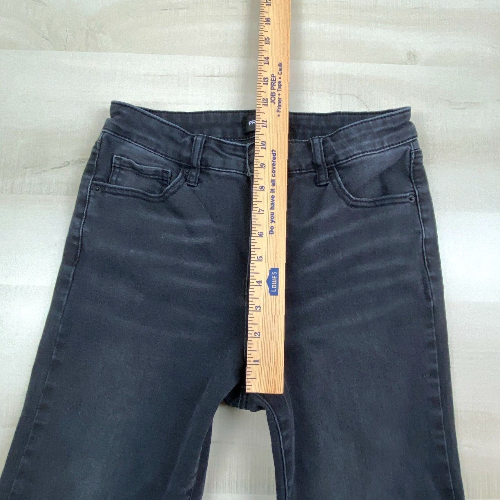 Vintage Prosperity Women's Petite Skinny Jeans 28P Faded Blue Denim Mid Rise Stretch Cotton Blend Size 28" / US 6 / IT 42 - 7 Thumbnail
