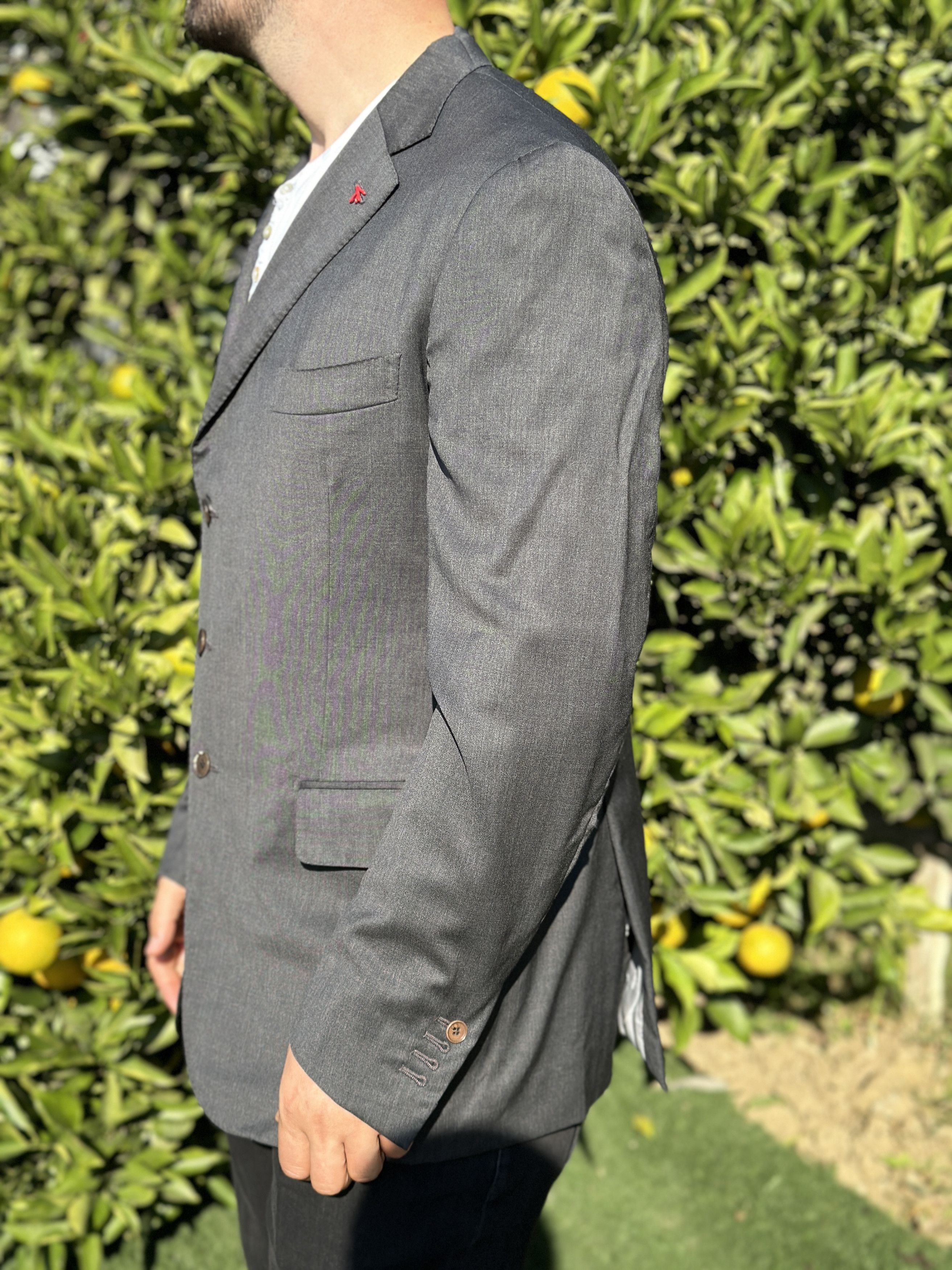 Isaia Isaia Napoli Aqua Spider Tuxedo Formal Jacket Size 54 7 R L Size 54R - 4 Thumbnail