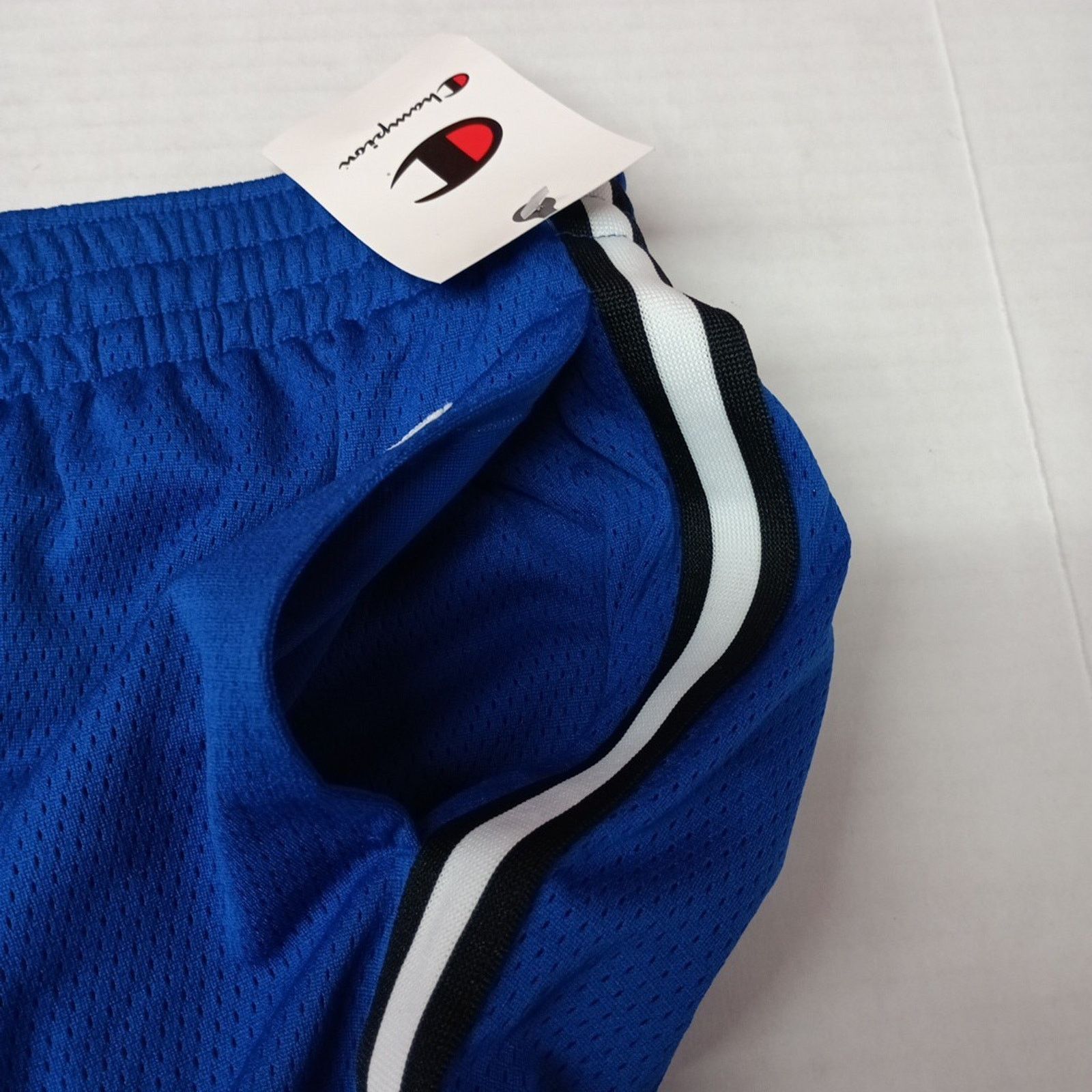 Champion Champion Attack Shorts Men's 2XL Blue Mesh Striped 7” Inseam Size US 42 / EU 58 - 3 Thumbnail