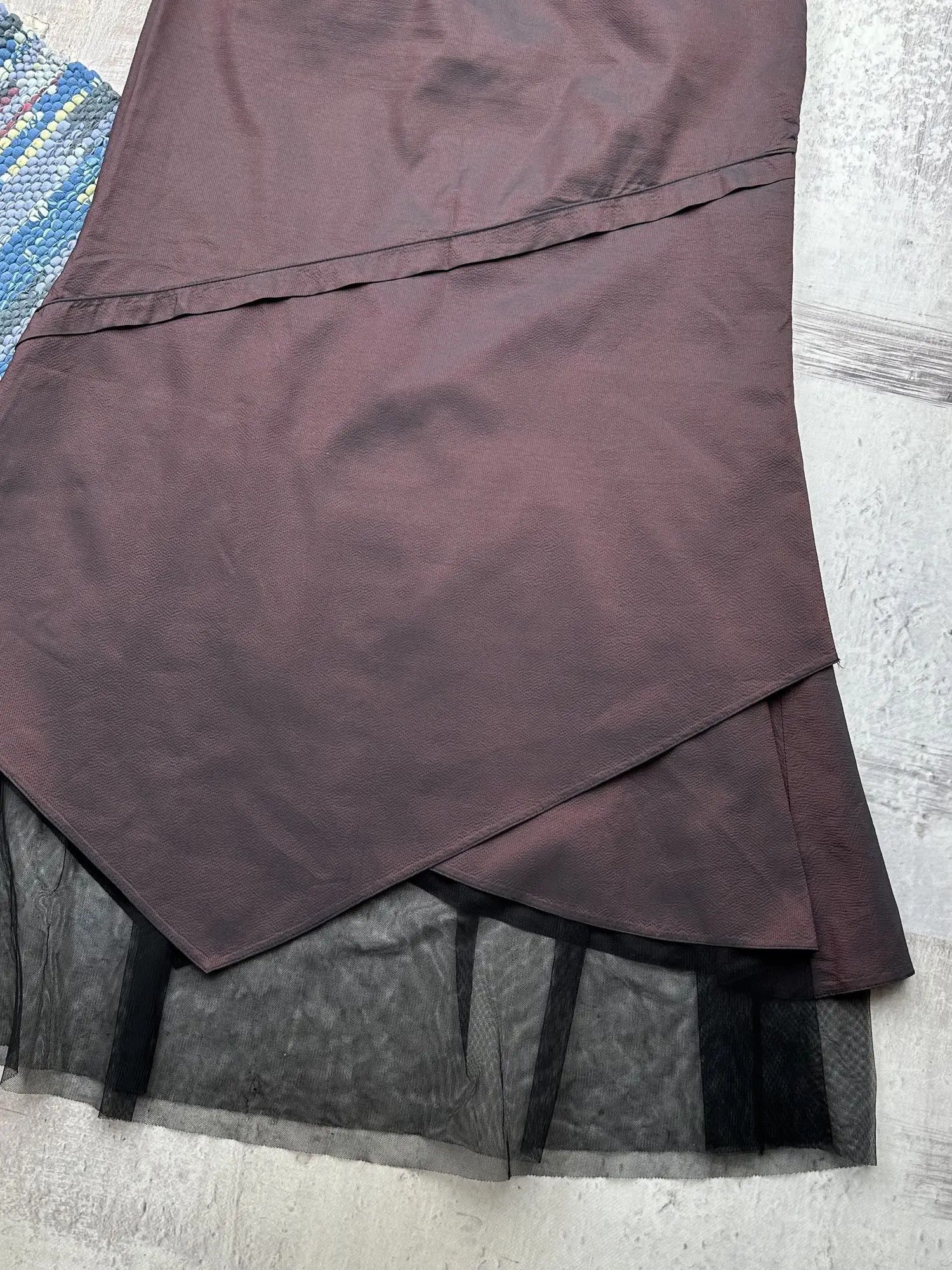 Vintage Vintage Flare Maxi Skirt A25D15(152) Size 27" / US 4 / IT 40 - 9 Thumbnail