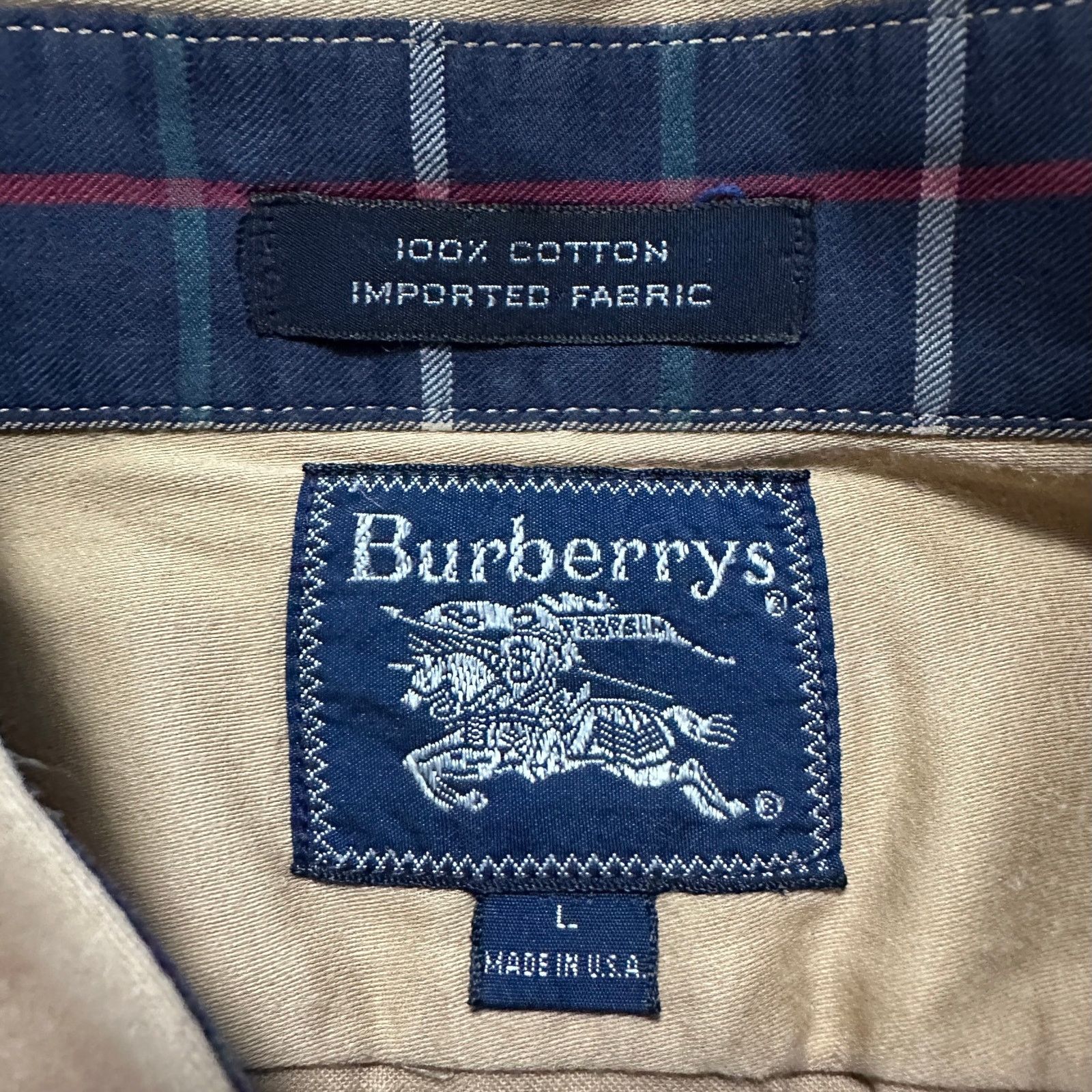 Burberry Vintage Burberry classic tan button down size L Size US L / EU 52-54 / 3 - 5 Thumbnail