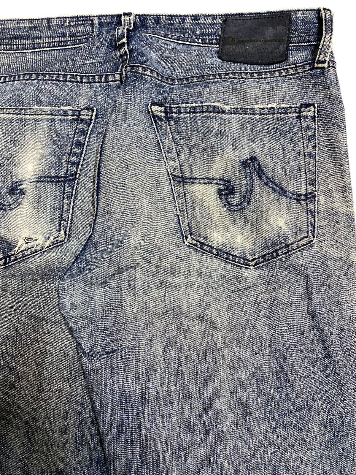 AG Adriano Goldschmied Vintage Adriano Goloschmieo Faded Distressed Loose Jeans Size US 36 / EU 52 - 10 Thumbnail