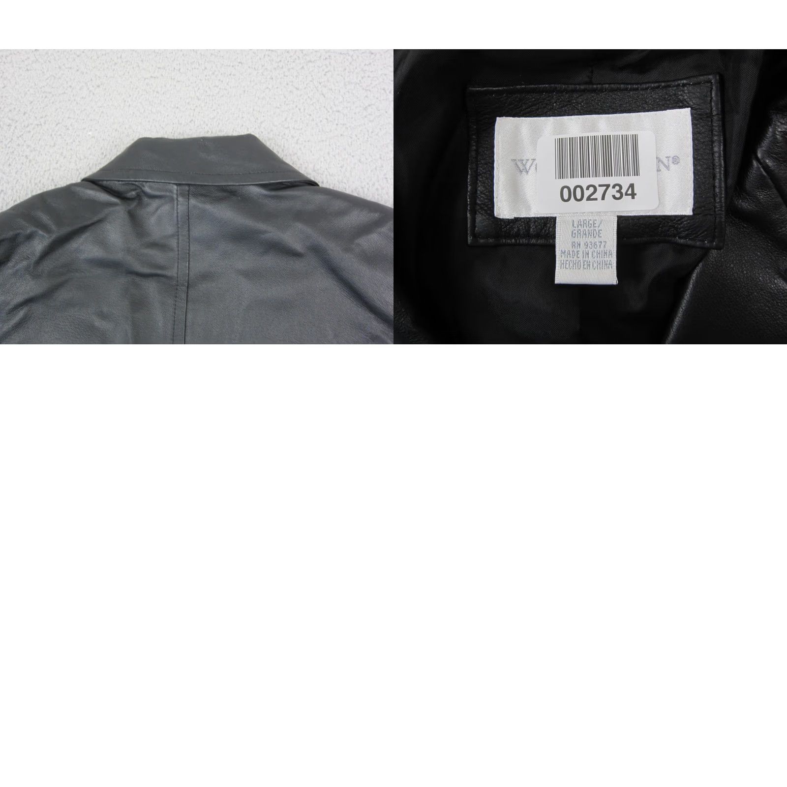 Worthington Vintage Worthington Leather Jacket Womens L Black Bomber 90s Button Up Jacket Size L / US 10 / IT 46 - 9 Thumbnail