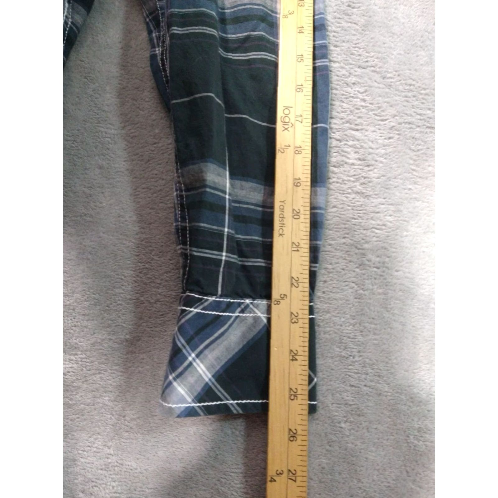 Vintage BKE Buckle Shirt Mens Athletic Fit Plaid Long Sleeve Button-Up Snap Pearl Collar Western Green) Size US M / EU 48-50 / 2 - 6 Thumbnail