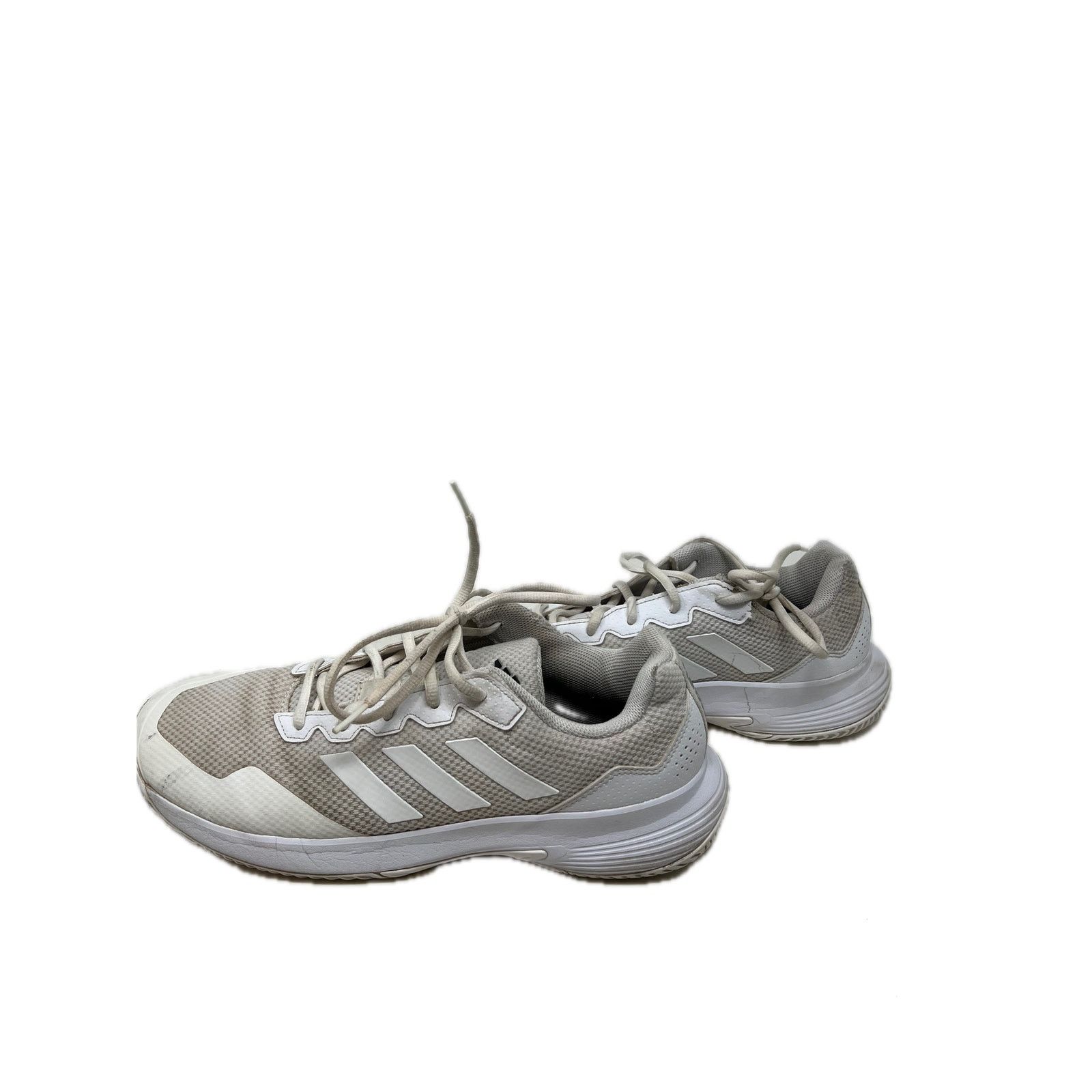 Adidas adidas Gamecourt 2.0 Cloud White Matte Silver Mens 10.5 Size US 10.5 / EU 43-44 - 2 Thumbnail