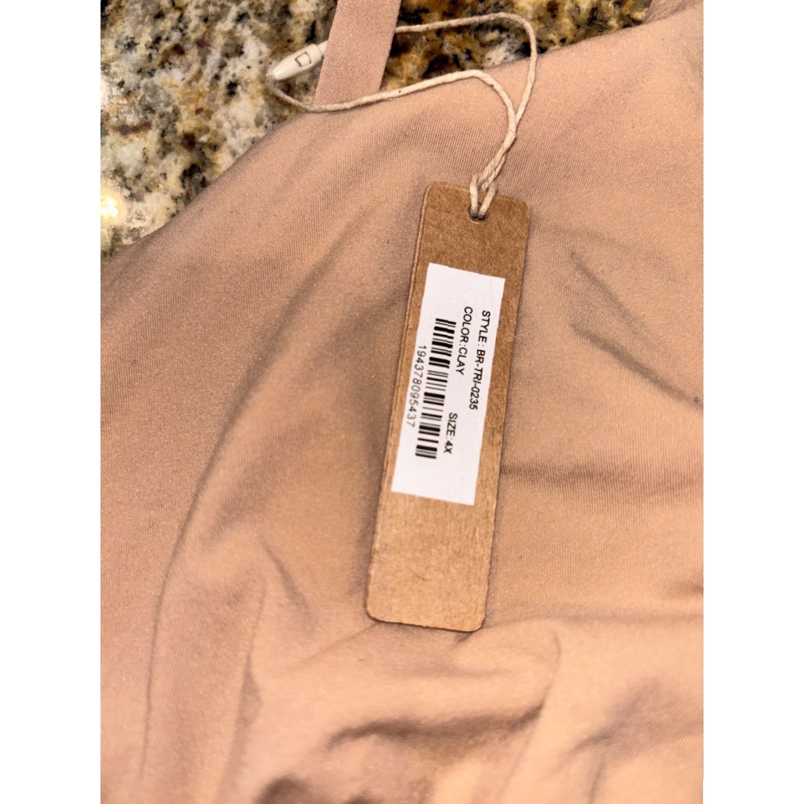 SKIMS SKIMS Fits Everybody Crossover Bralette 4XL Clay Wireless Fitted Bra Womens Size ONE SIZE - 5 Thumbnail