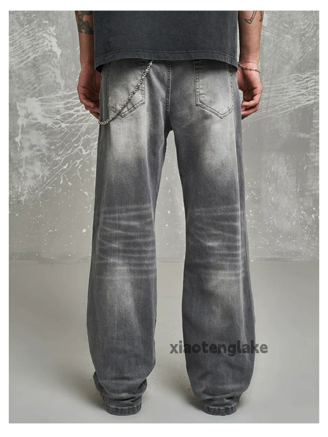 Jean × Vintage washed faded cleanfit yuppie y2k loose baggy jeans Size US 28 / EU 44 - 5 Thumbnail